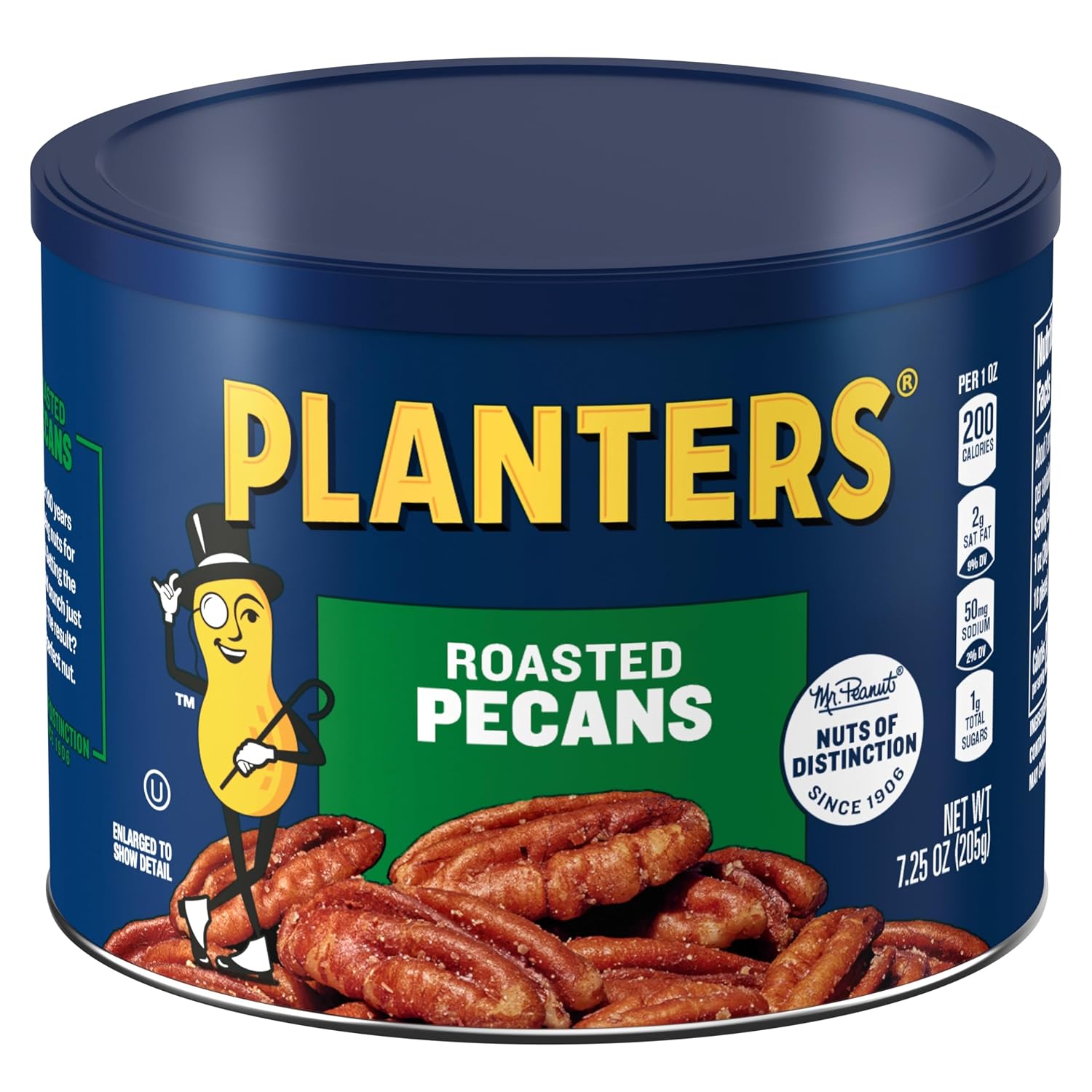 PLANTERS Whole Pecans, Roasted & Salted, Baking Nuts, 7.25 Oz (1 Ct)