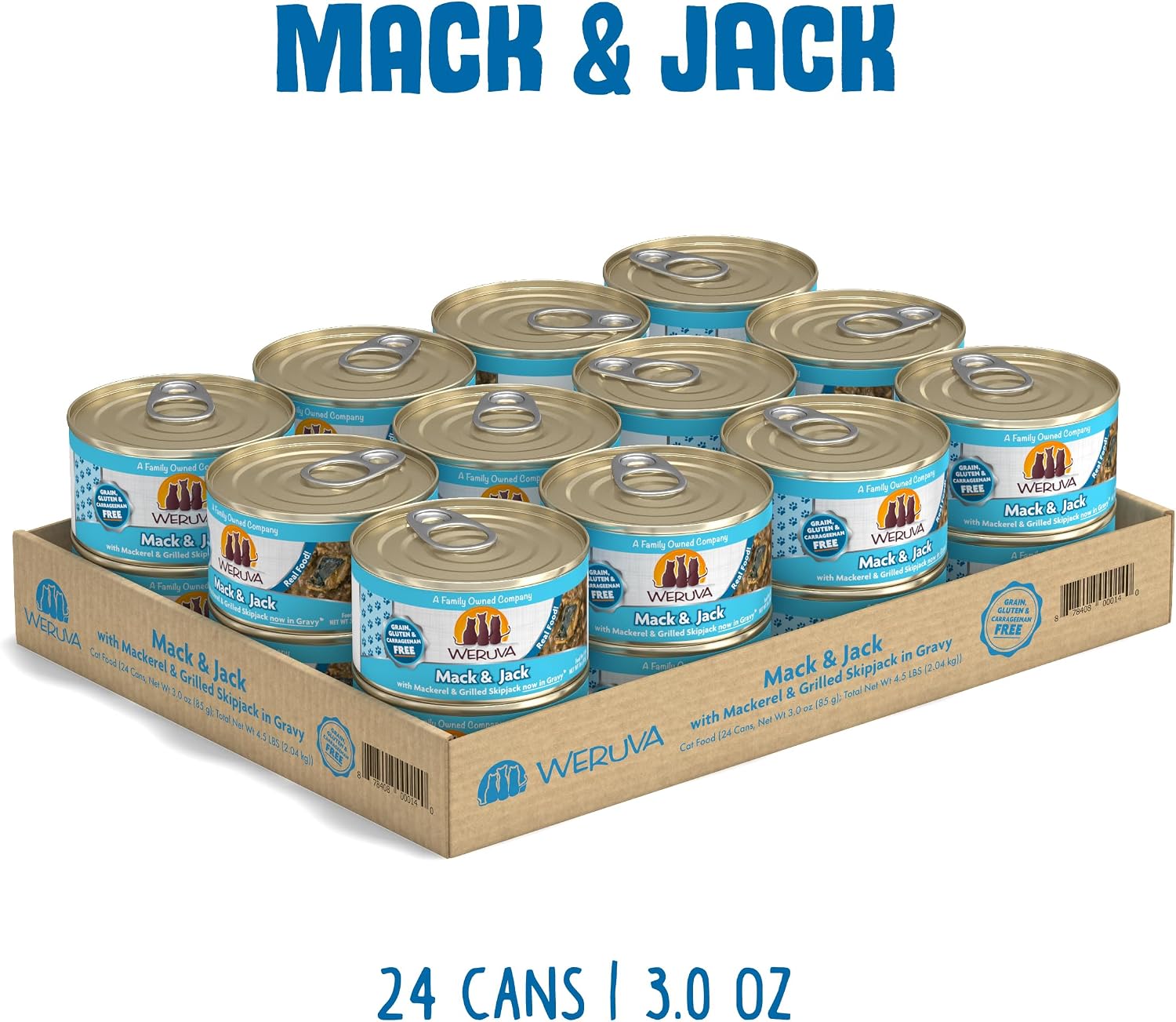 Weruva Classic Cat Food, Paw Lickin’ Chicken with Chicken Breast in Gravy, 3oz Can (Pack of 24)