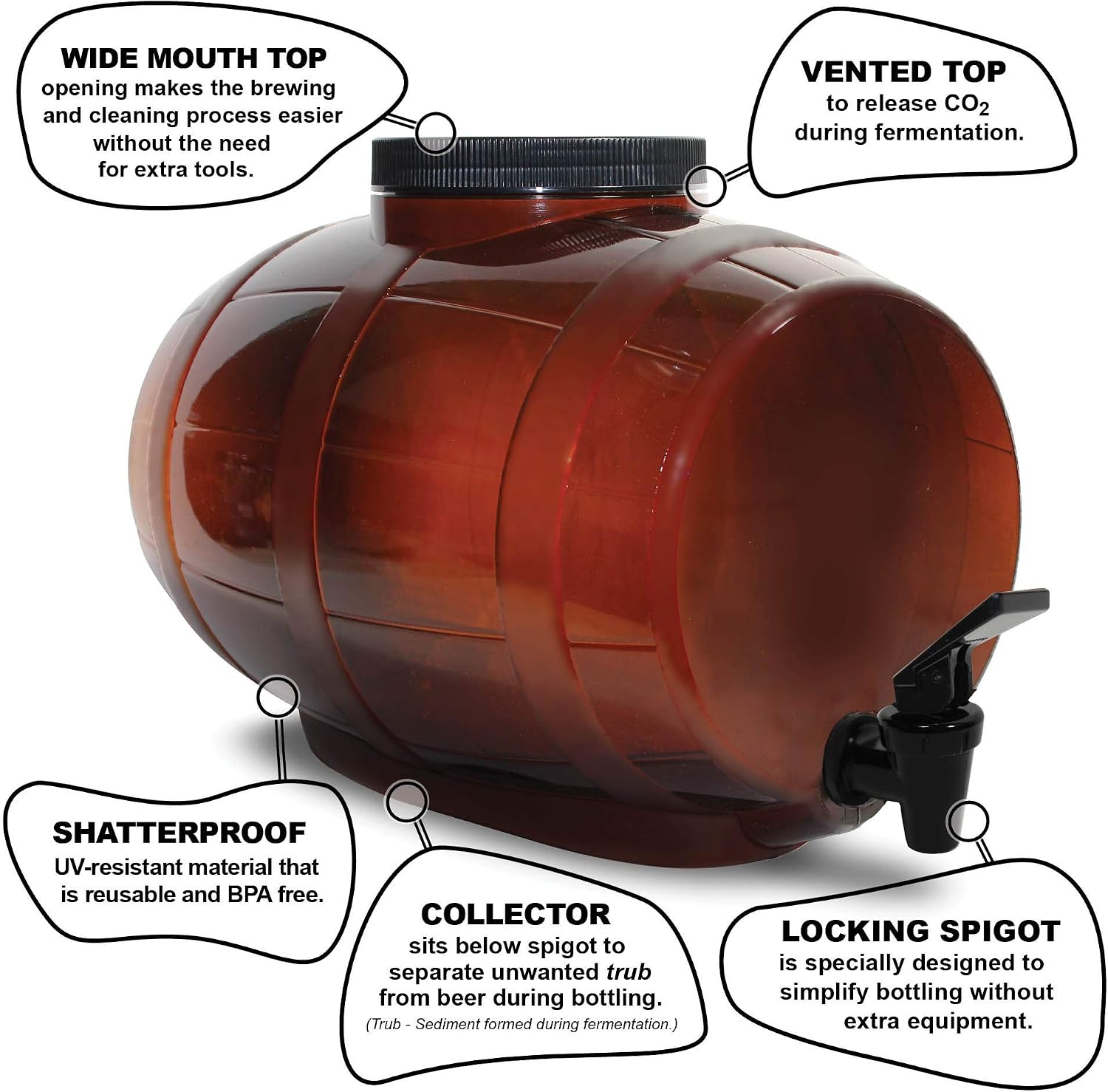 Mr. Beer - Craft Beer Making Kit (2 Gallon) Complete DIY Home Brew Set | Beer Making Kit for Beginners Everything Included | Reusable 25 oz Bottles | 2 Gallon Keg | Golden Ale