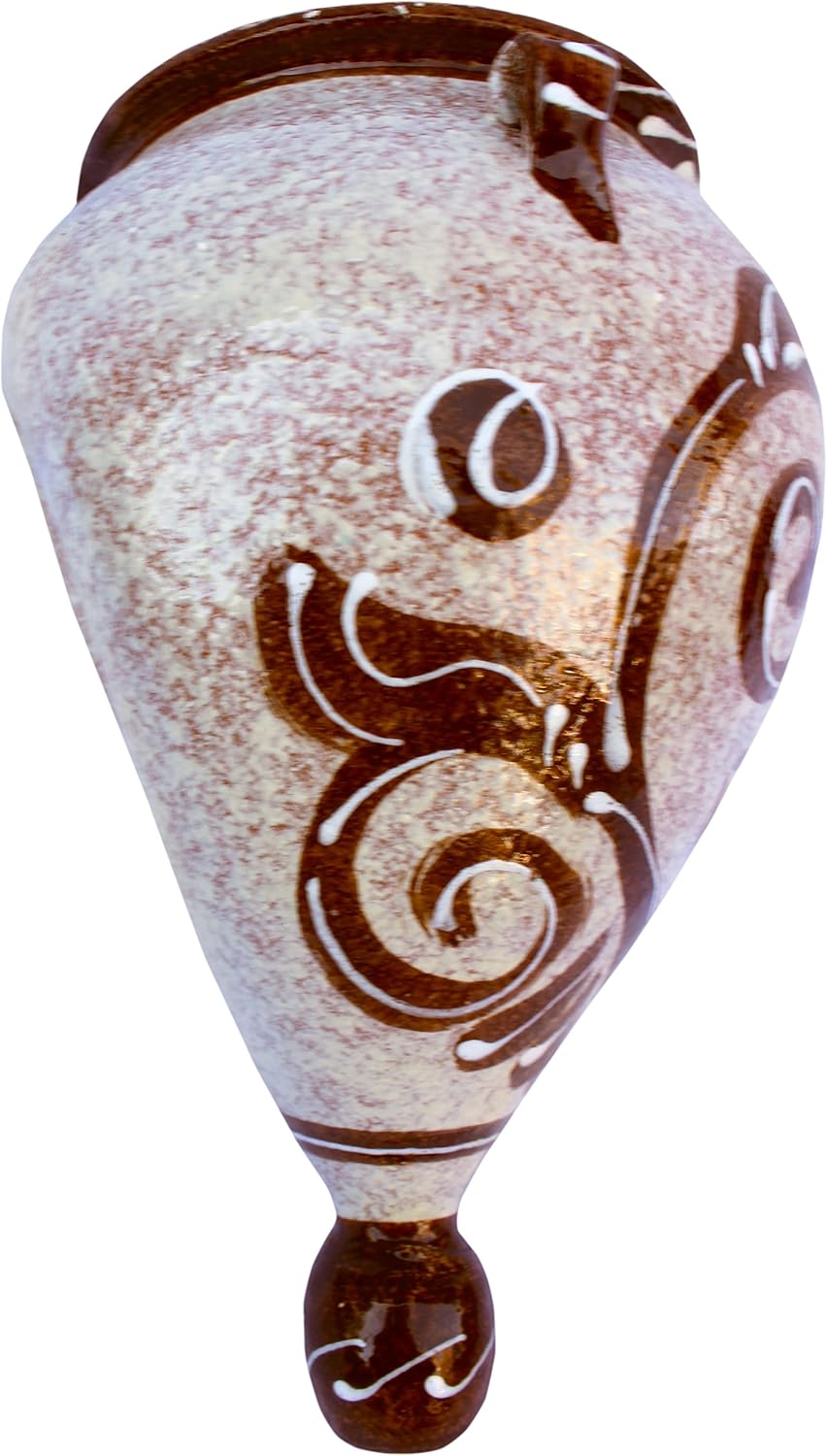 Hand-Painted Spanish Orza Wall Flower Pot, Spanish Cafe