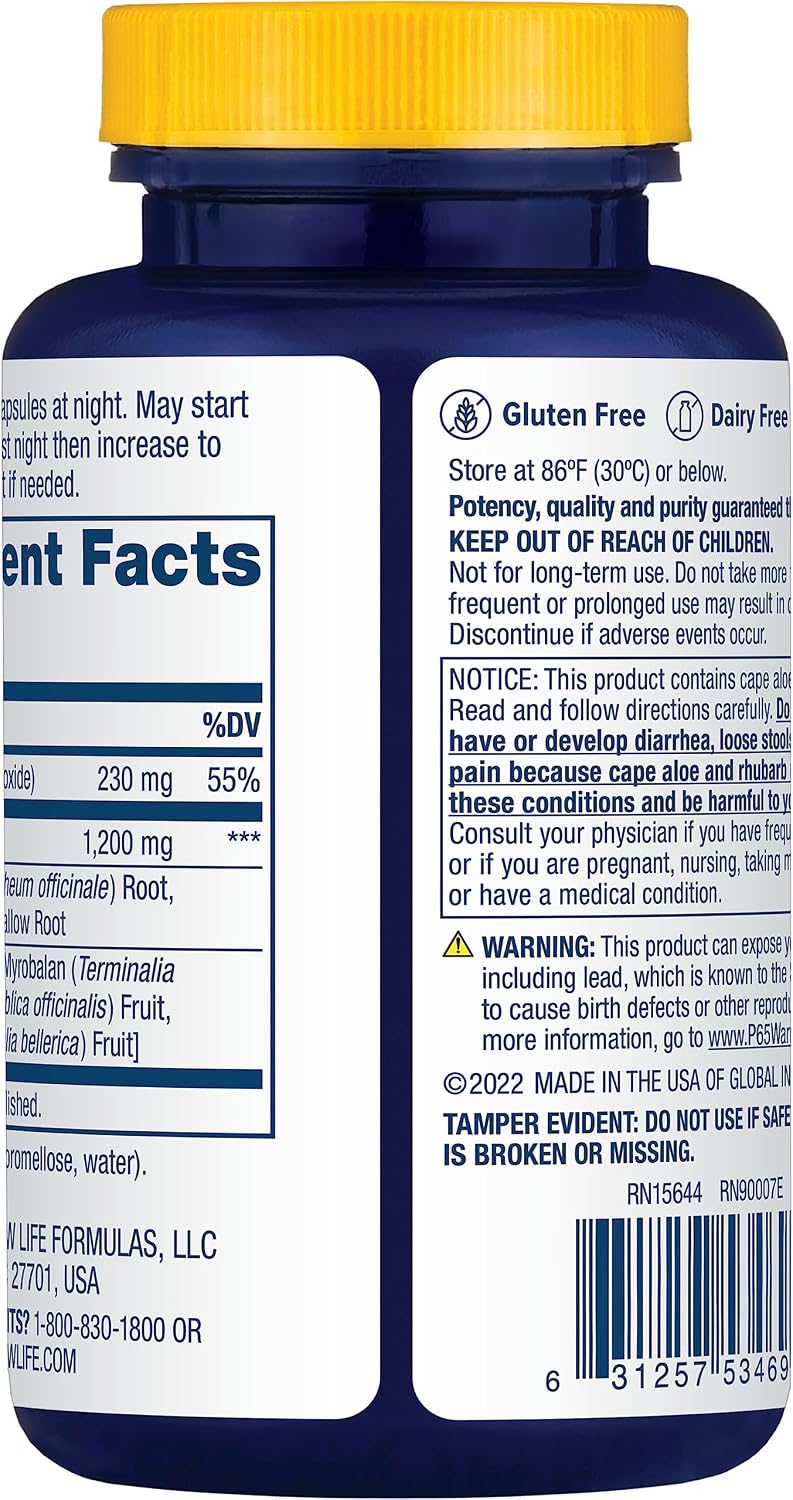 Renew Life Cleanse More 100 Vegetarian Capsules | Helps Relieve Occassional Constipation | Herbal Formula with Magnesium | Dairy, Soy and Gluten Free