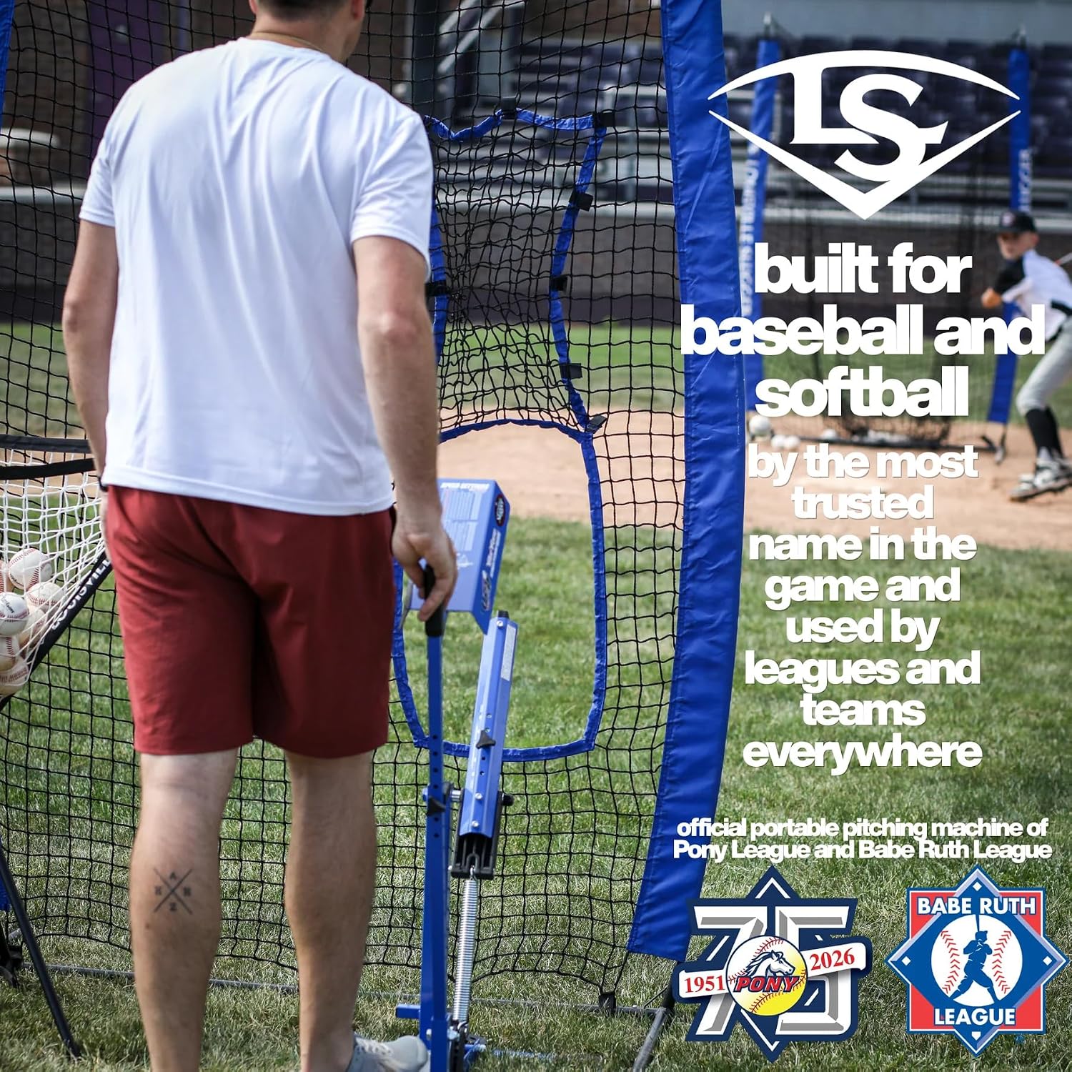 Louisville Slugger Blue Flame Pitching Machine