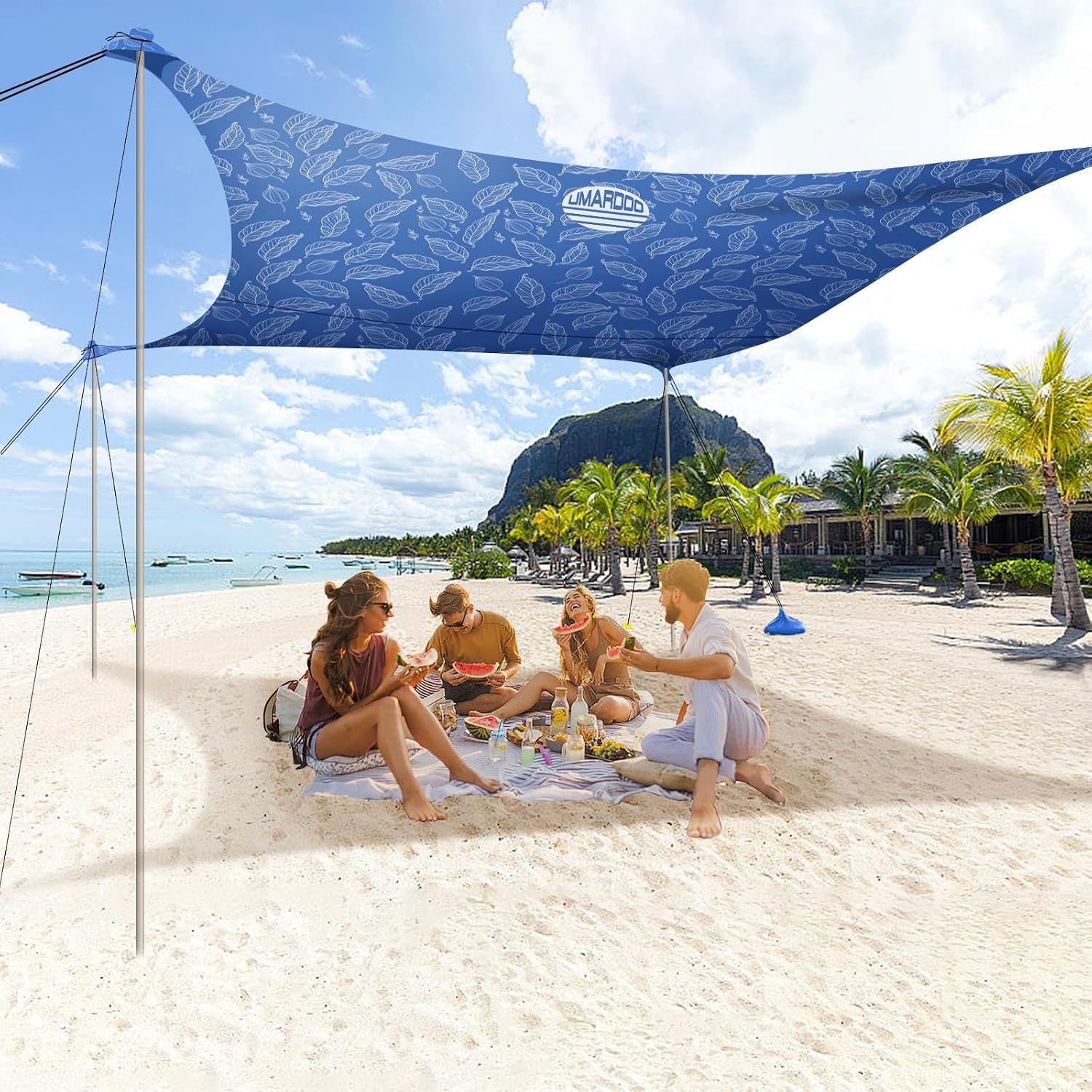 UMARDOO Family Beach Tent Canopy Sun Shade Portable 10×10FT
