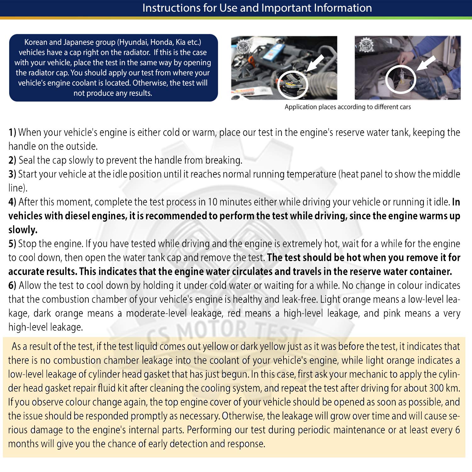 CS Engine Combustion REAL-TIME Leak Tester - Cylinder Head Gasket CO2 Head Tester - Test While Driving - Petrol Diesel Gas - Engine Under Load Head