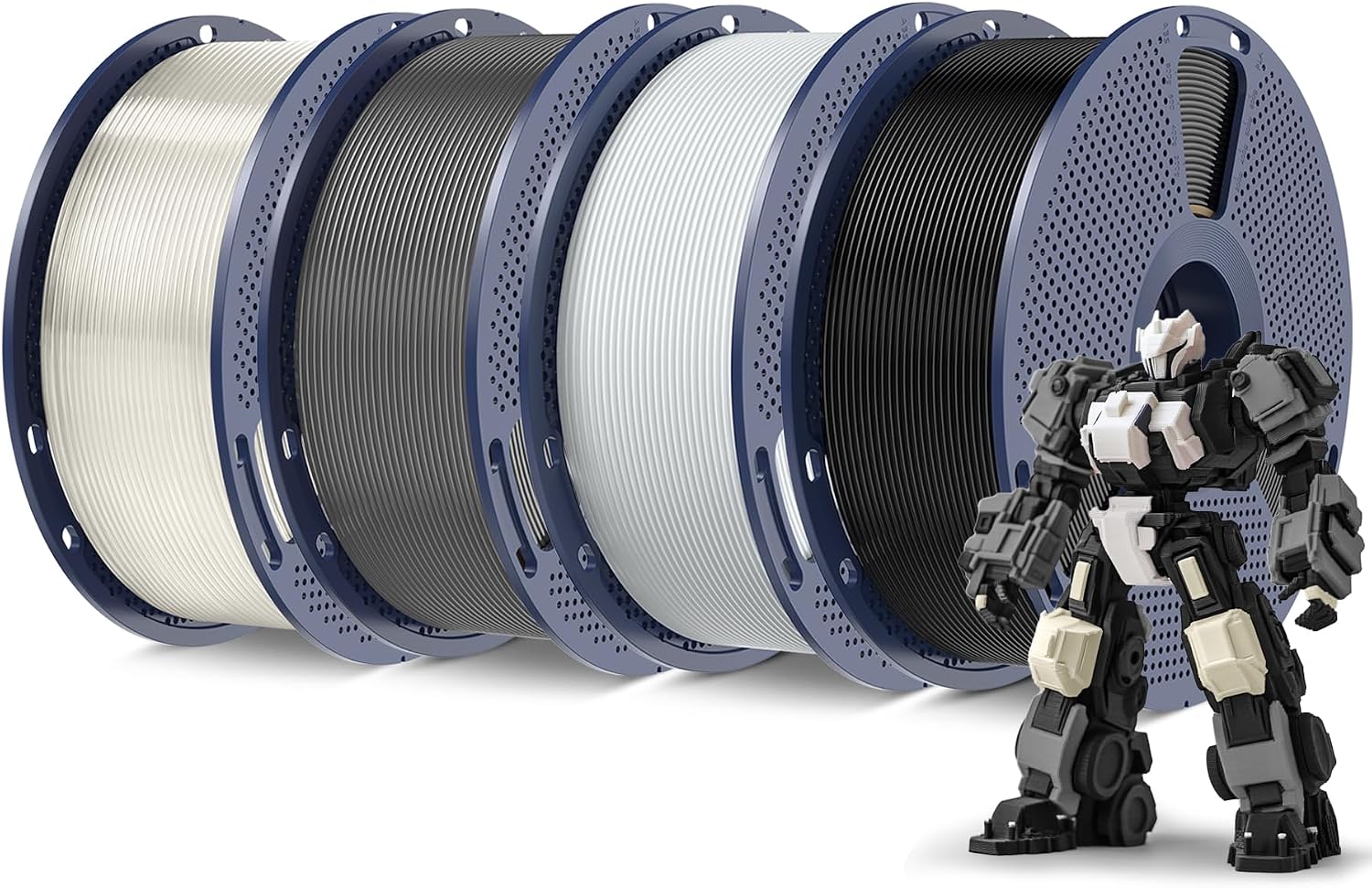 SUNLU PLA Plus Filament 1.75mm White 1KG