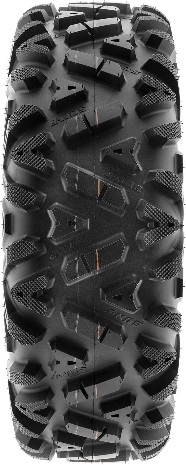 SunF ATV Tires 25x10-12 UTV Tire 25x10x12 All Terrain Off-Road Mud Tires, 6 Ply Tubeless