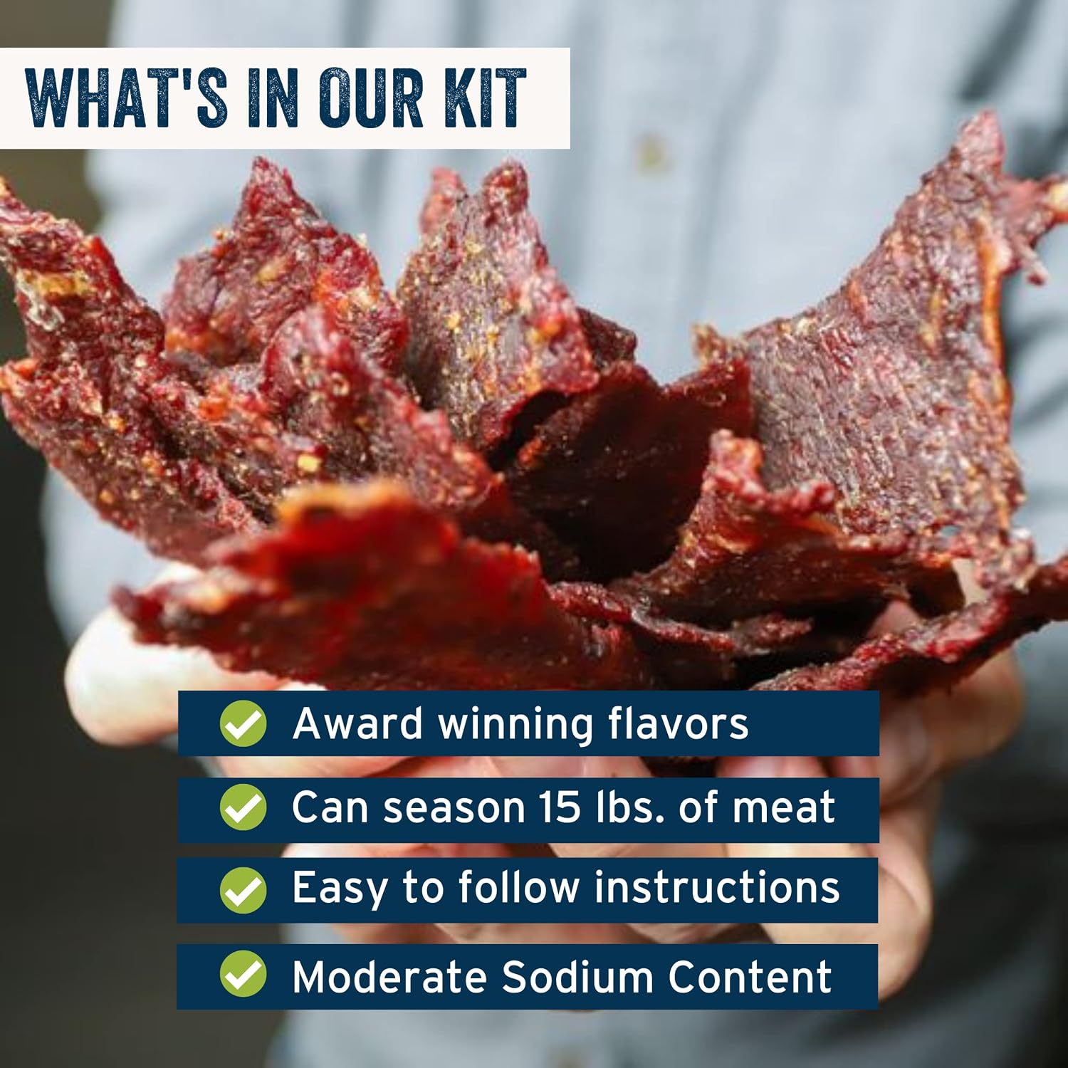 PS Seasoning Jerky Seasoning and Cure Kit (Cracked Pepper & Garlic)- Award-Winning DIY Beef Jerky Making Kit with Seasoning Mix & Cure- Oven, Smoker, Dehydrator- Great for Beef, Turkey, Venison