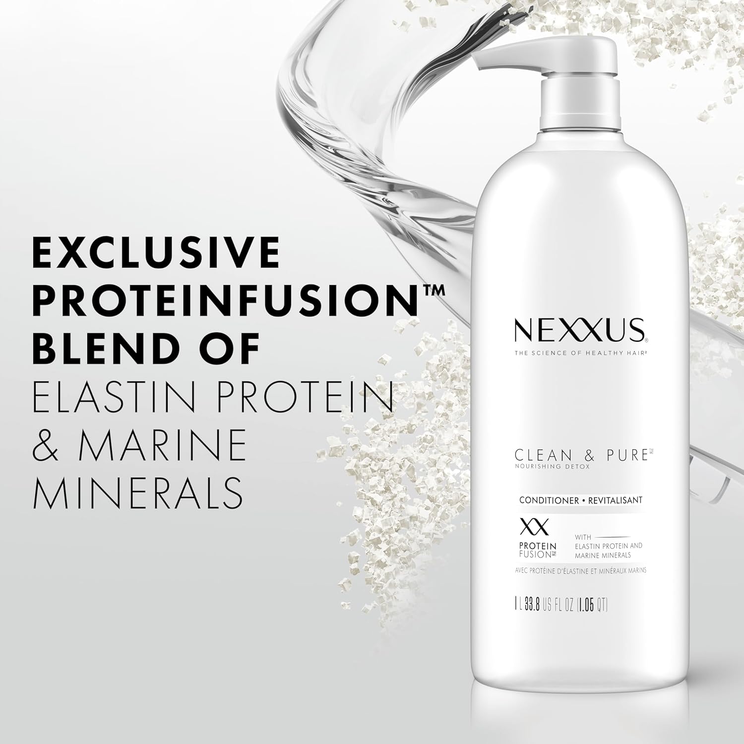 Nexxus Clean & Pure Clarifying Shampoo + Conditioner Set 33.8 oz 2 ct