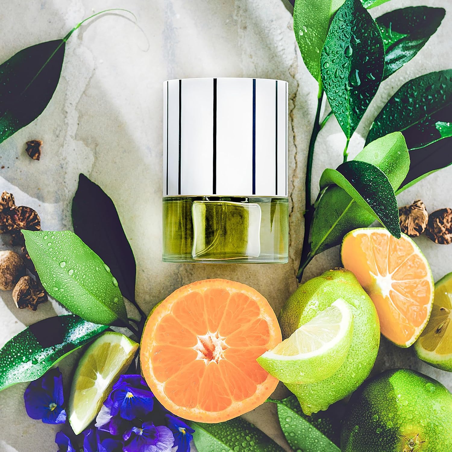 NCP 101 Clementine and Violet Flower Long Lasting Perfume for Men and Women - Travel Perfume - Vibrant Citrus and Violet Fragrance - 1.7 oz