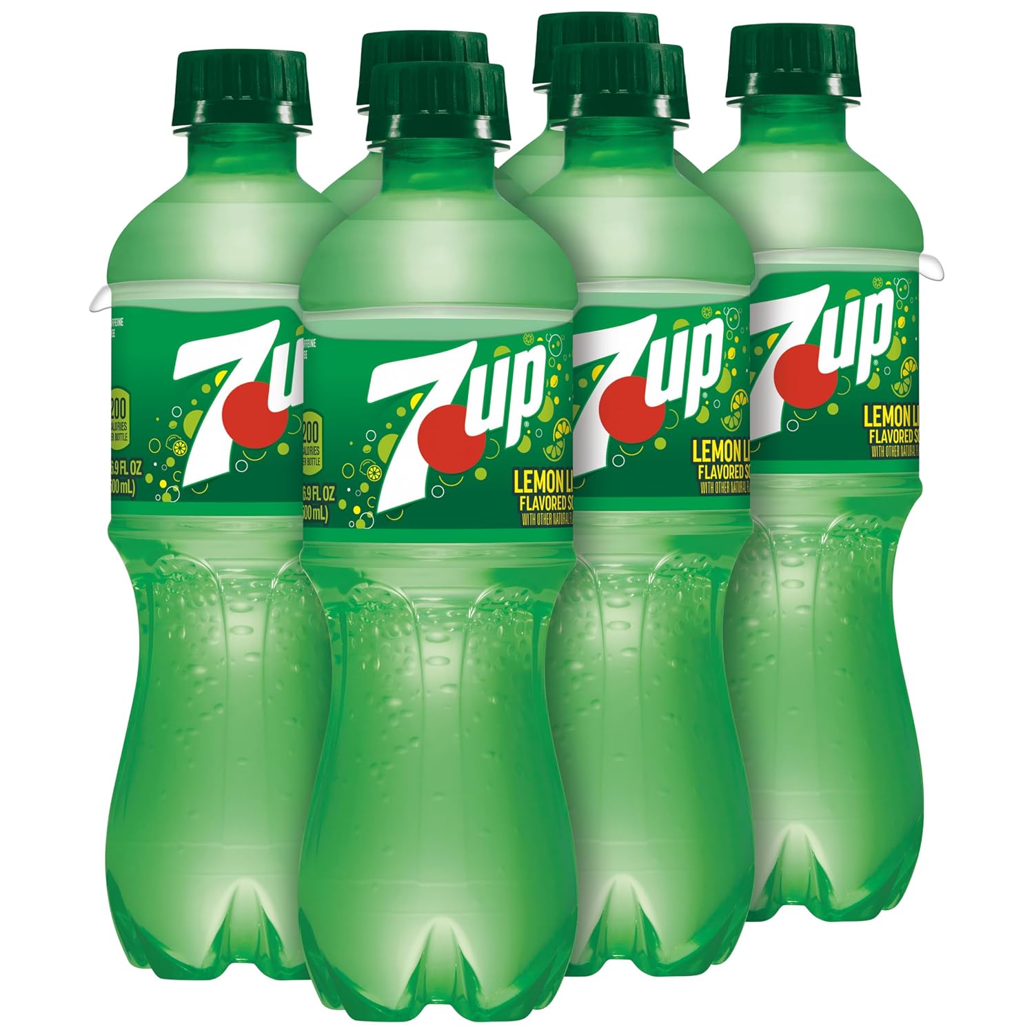7UP Lemon Lime Soda, Naturally Flavored and Caffeine Free, 2 Liter Bottle