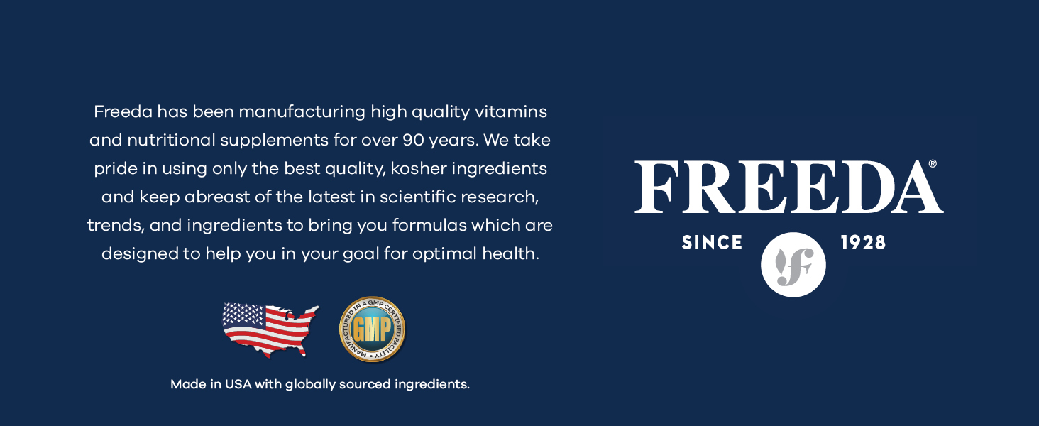 Freeda Calcium Citrate Kosher Vegan Bone Strength Supplement Supports Bone Density &amp;amp; Muscle Function