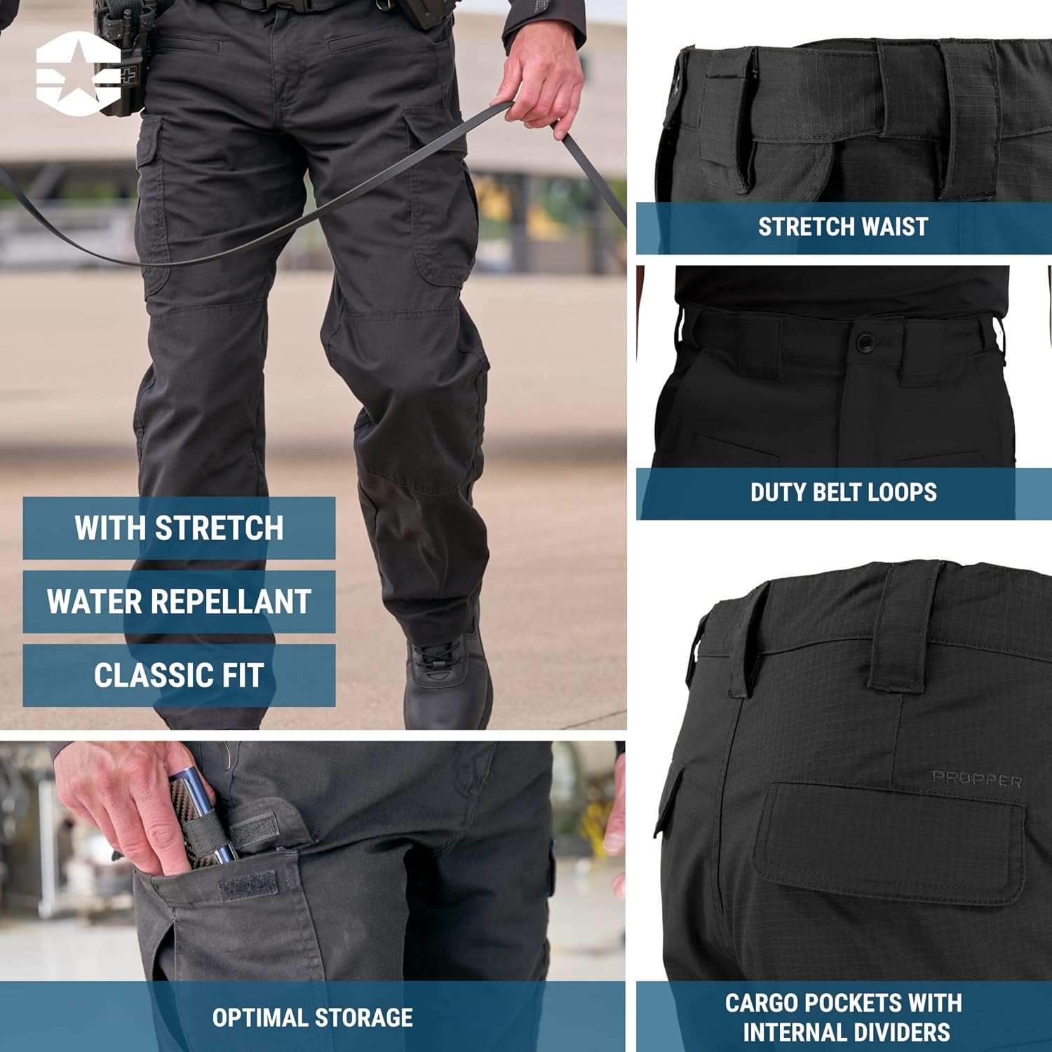 Propper Men's Kinetic Tactical Pant | Performance Cargo Pants, Work Pants for Law Enforcement