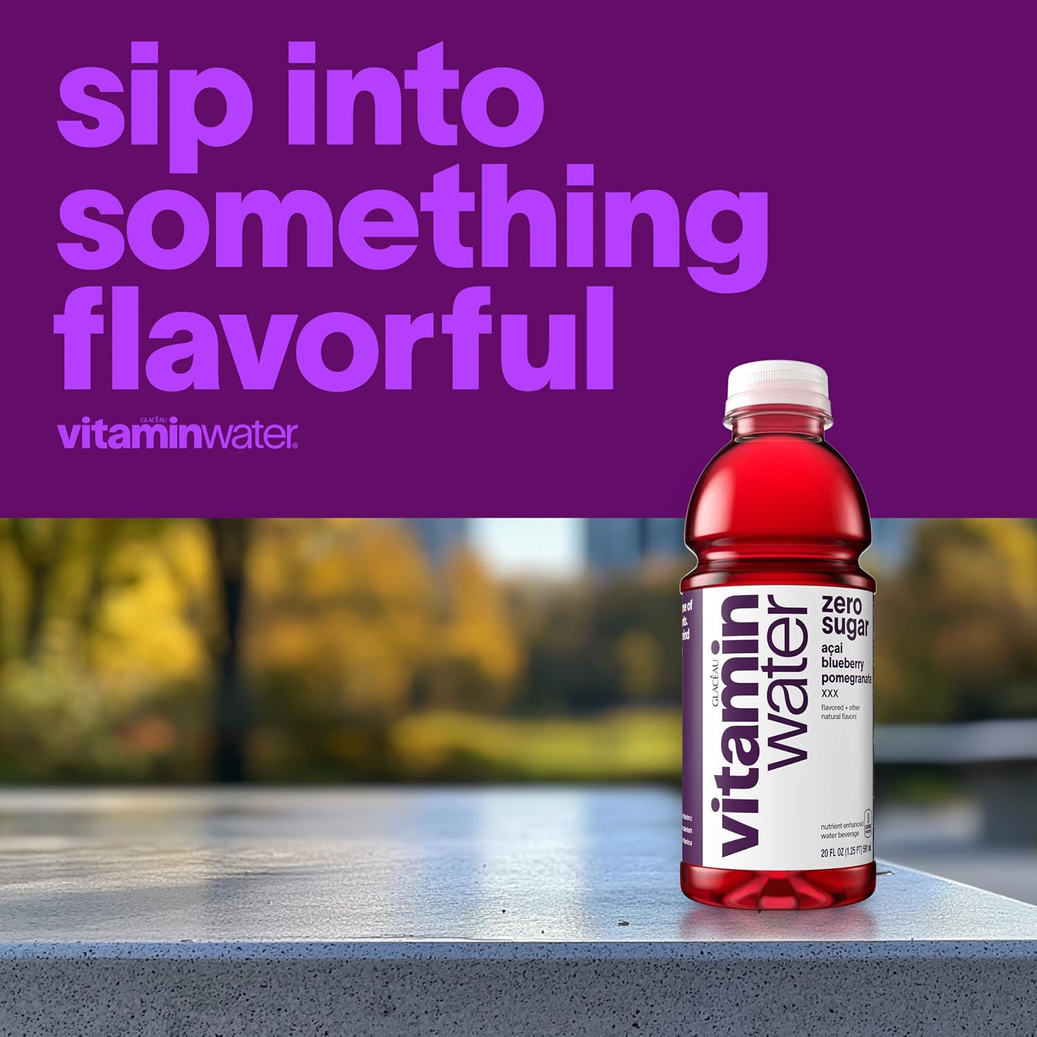 vitaminwater Squeezed Lemonade Zero Sugar, Flavored Water Beverage Bottles, 20 fl oz, 12 Pack