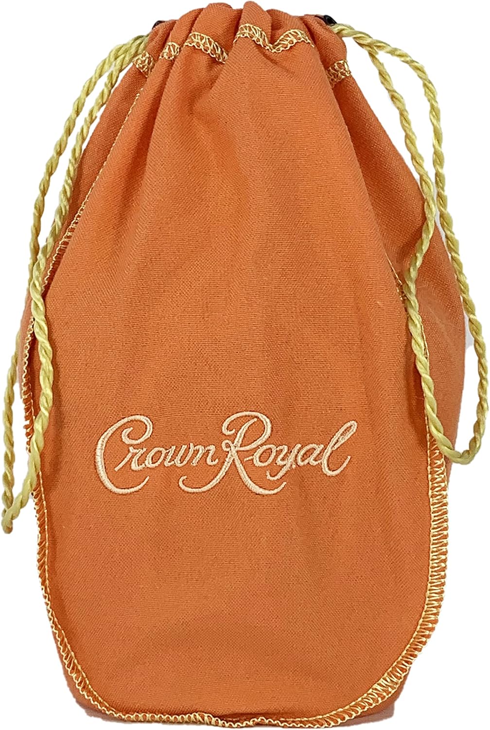 Orange Crown Royal Bag w/Drawstring - Perfect for Storage Gift Bags Shiftboot Carrying Dice or Games Felt Fabric for Sewing - from Crown Peach Bottles