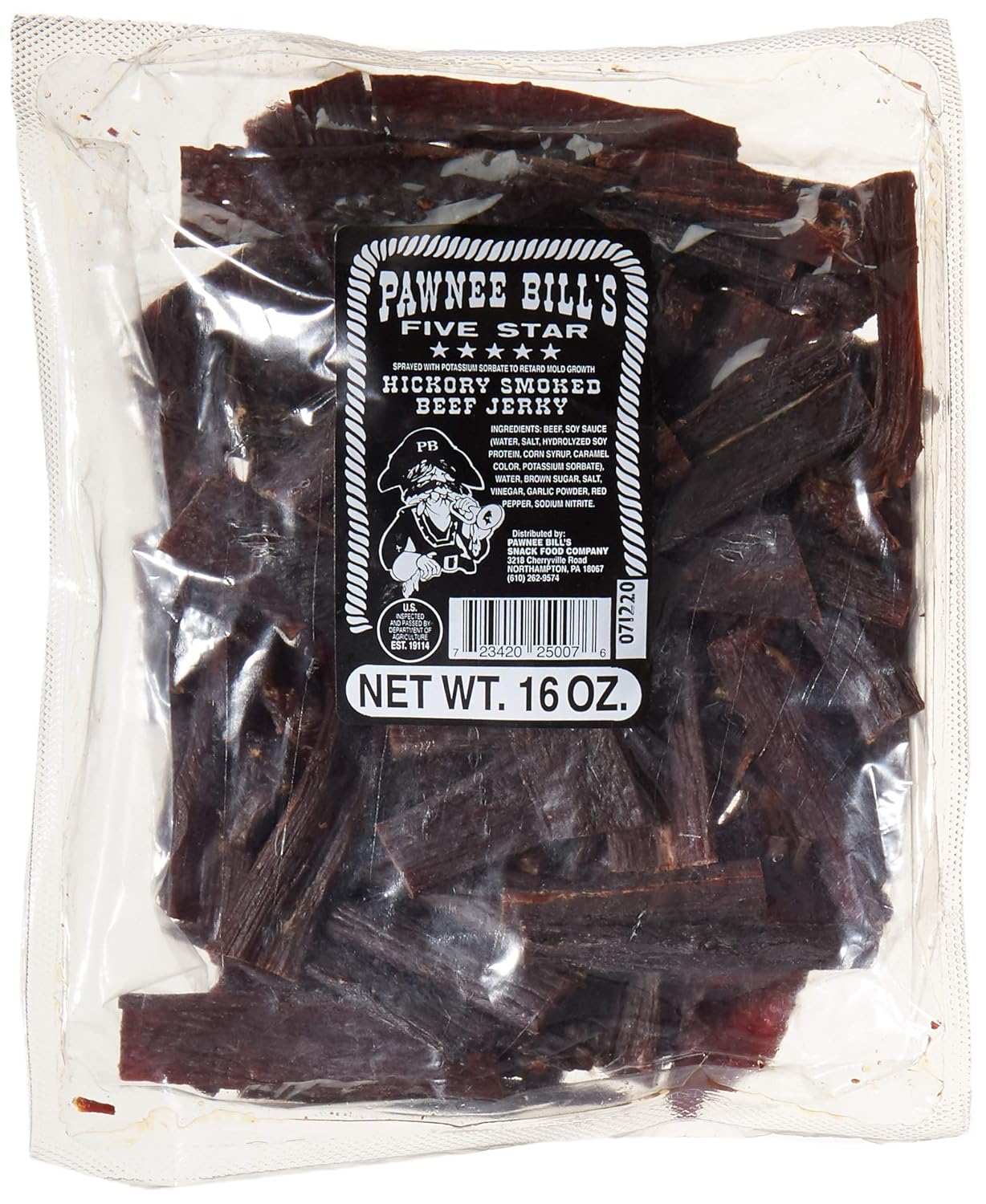 Pawnee Bill Beef Jerky 16 oz