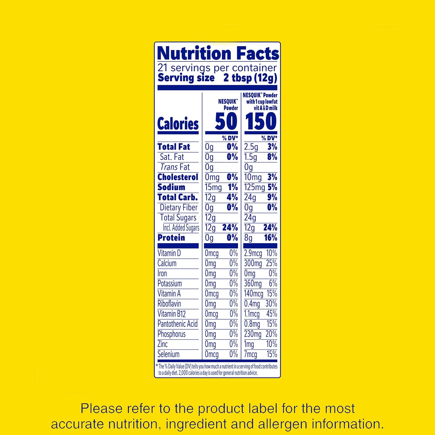Nesquik Chocolate Powder Drink Mix 10 oz