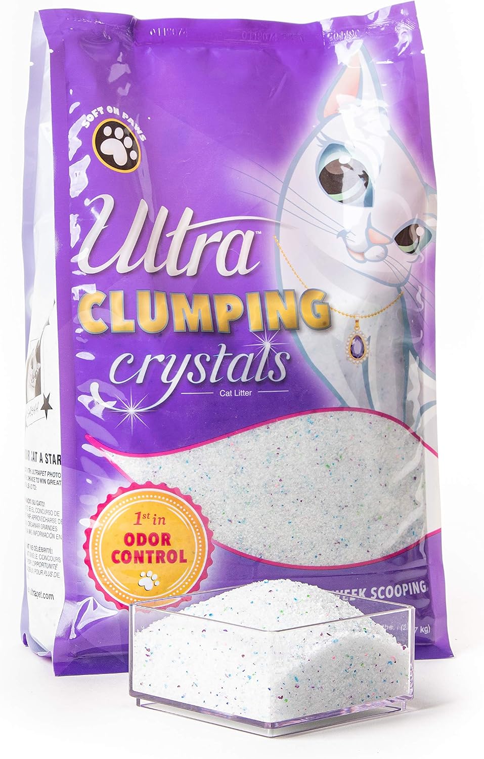 Ultra by Cat's Pride Clumping Micro Crystals Litter, Fragrance Free, 5lb