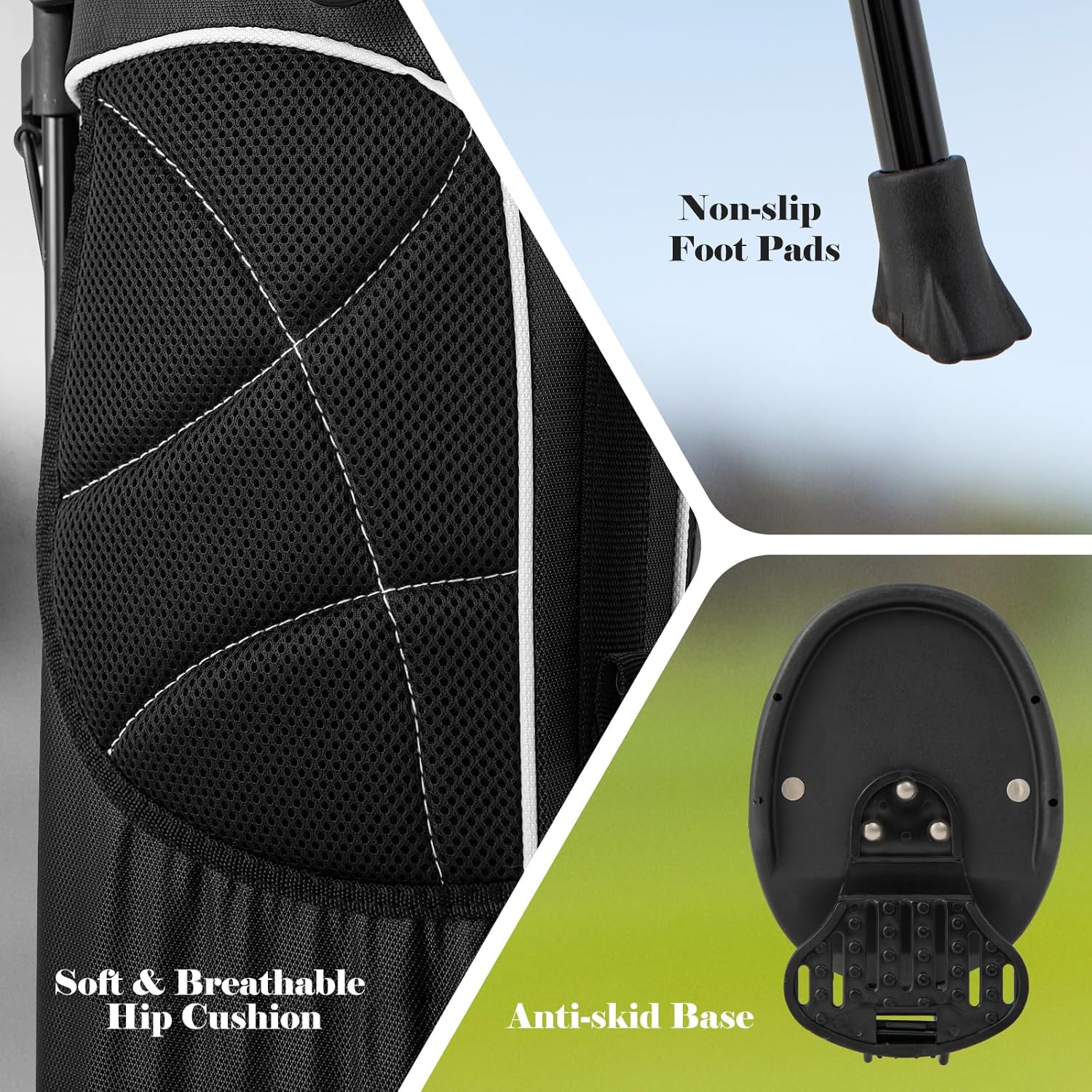 Tangkula Golf Stand Bag, Lightweight Organized Golf Bag, Easy Carry Shoulder Bag with 4 Way Dividers and 4 Pockets for Extra Storage