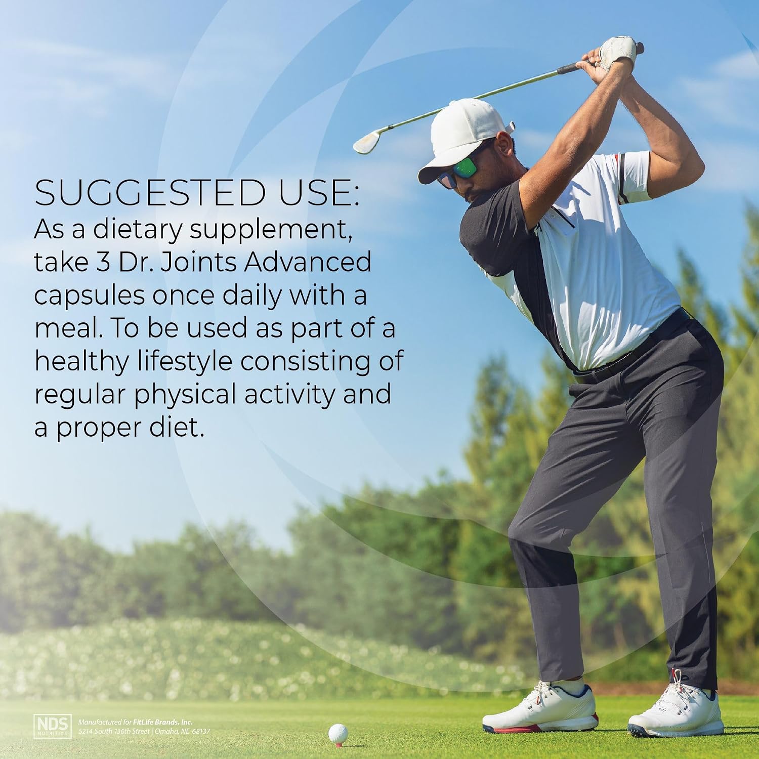 Dr. Joints NDS Nutrition Advanced Joint Health Formula - 90 Capsules | FruiteX-B, Glucosamine Sulfate, Chondroitin