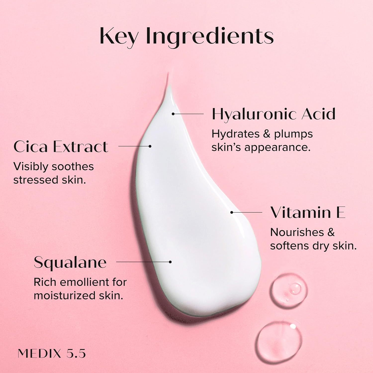 MEDIX 5.5 Collagen Cream Skin Care Face Lotion & Body Lotion For Dry Skin | Anti Aging Collagen Peptides Firming Cream Body Moisturizers Lifts, Firms, & Tightens For Younger Looking Skin, 15 Fl Oz
