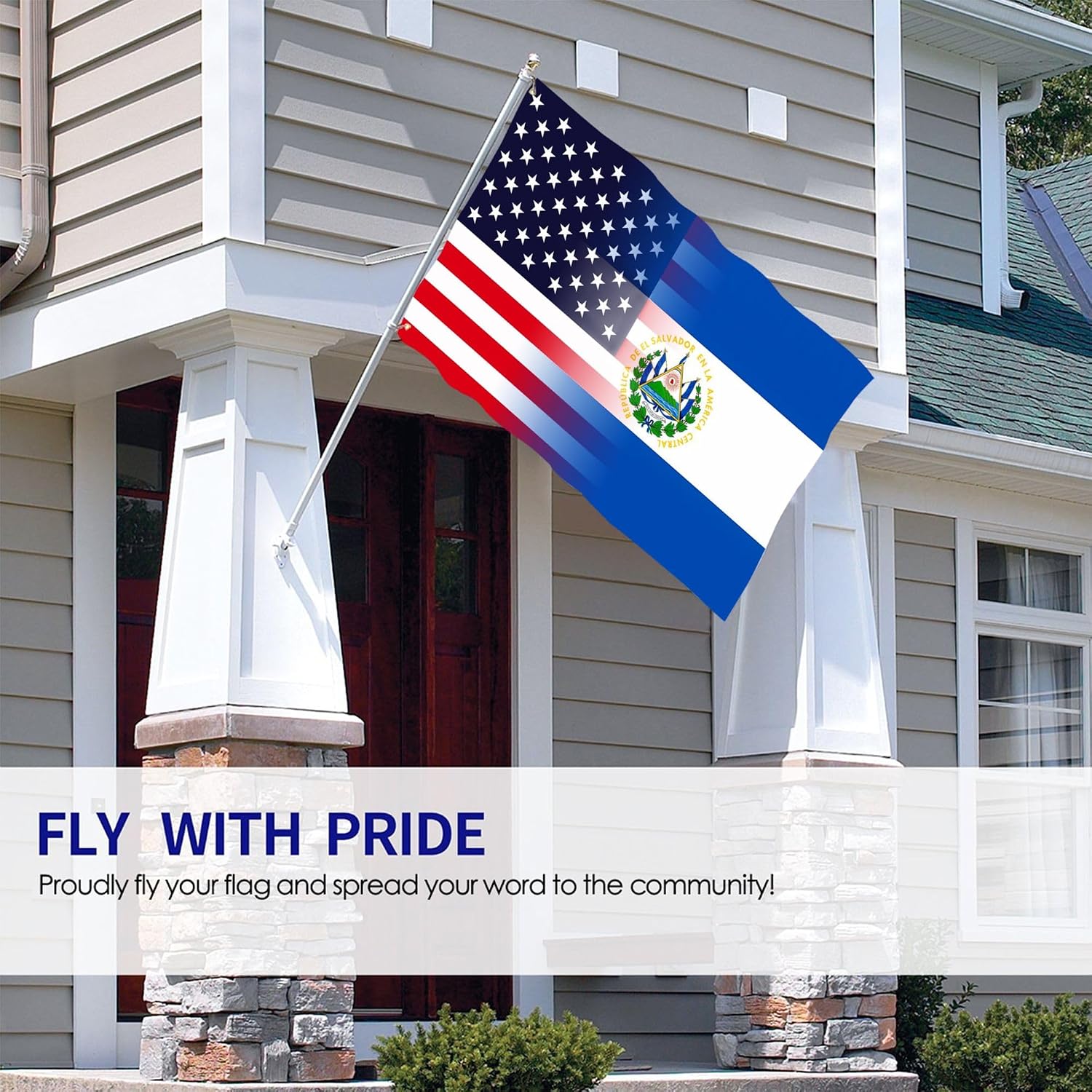 Nicaragua Nicaraguan And American Flag America USA 3x5 Ft Indoor Outdoor Decor Banner National Flags for Garden Yard Car Outside Decoration