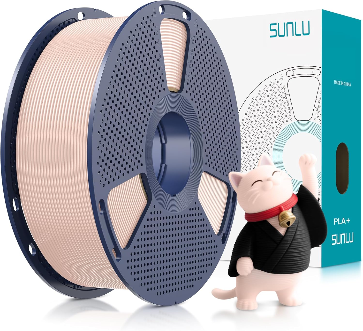 SUNLU PLA Plus Filament 1.75mm White 1KG