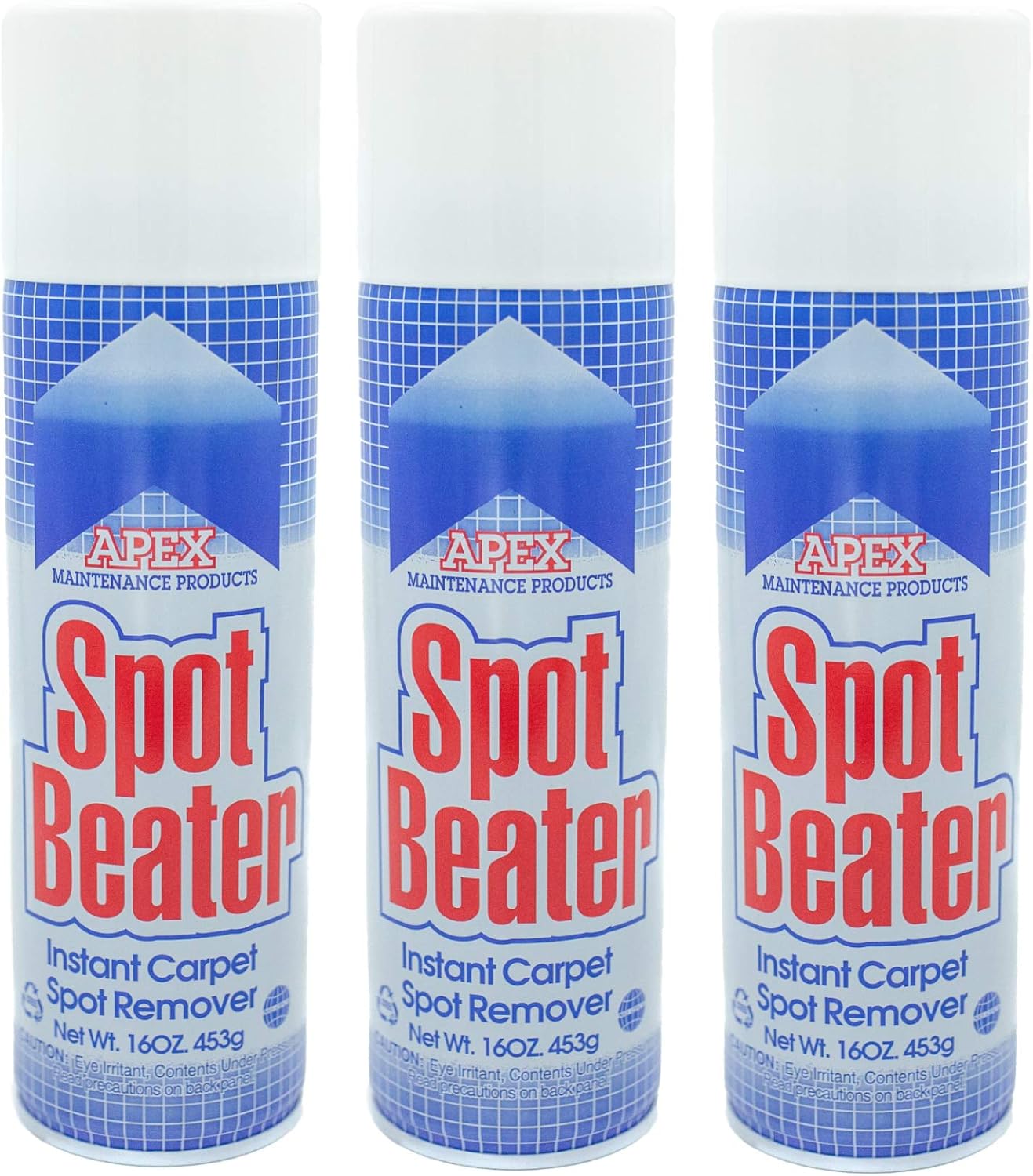 Instant Carpet Spot Remover for Fresh, Old & Stubborn Stains Such as Oil, Grease, Ink, Lipstick, Coffee, Pet Stains & More, 16 Oz, Pack of 3