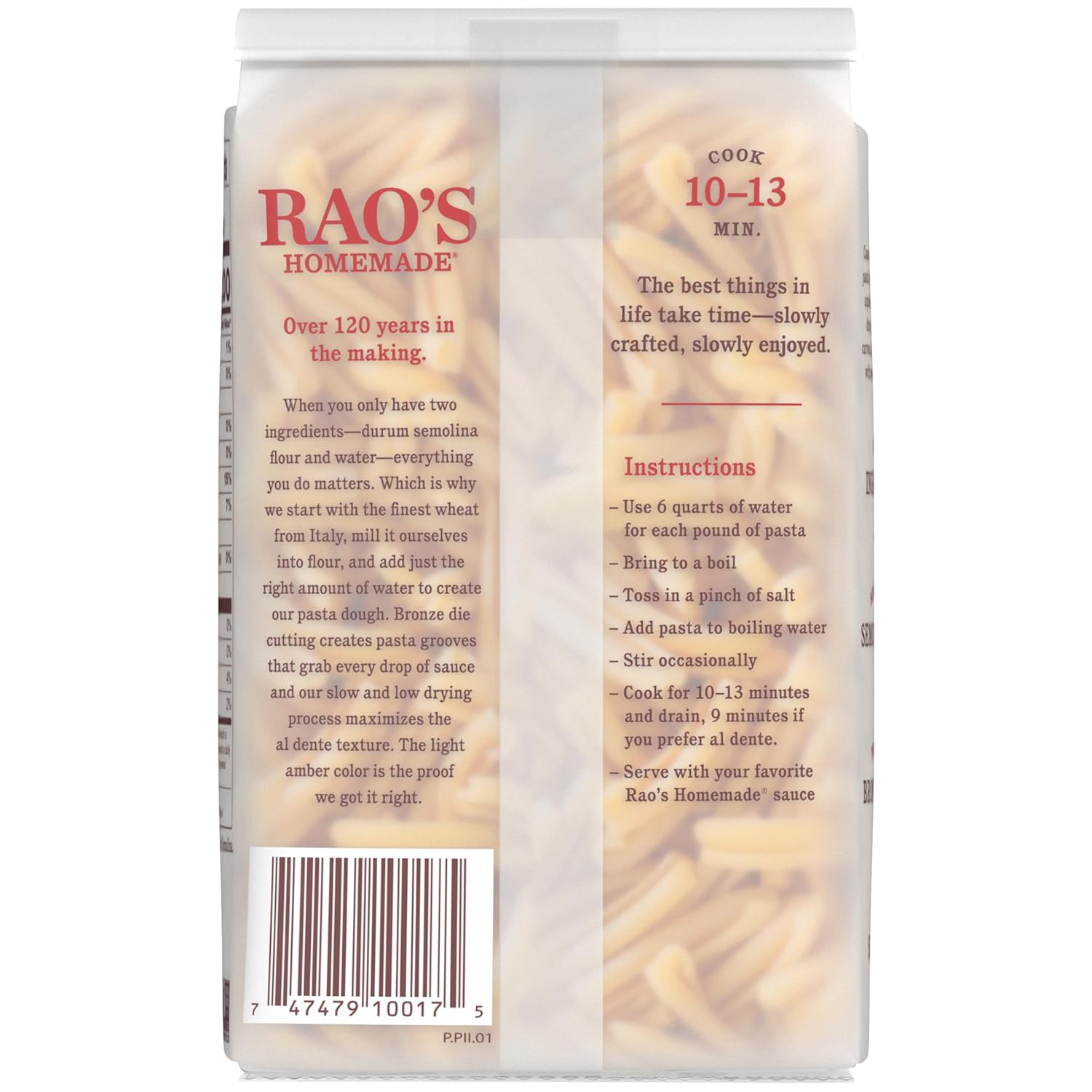Rao's Homemade Farfalle Pasta, 16 Oz Bag