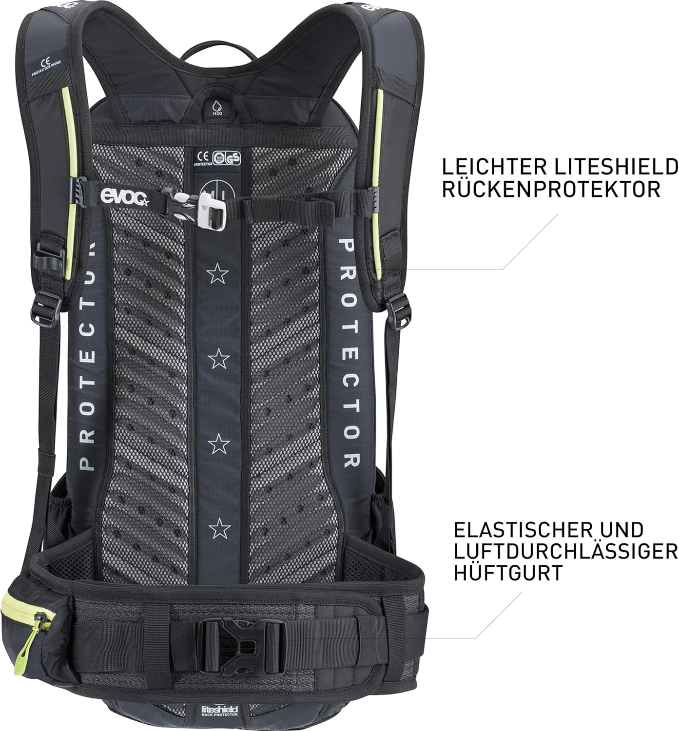 Evoc FR Enduro Blackline Backpack - Black, Medium/Large/16 Litre