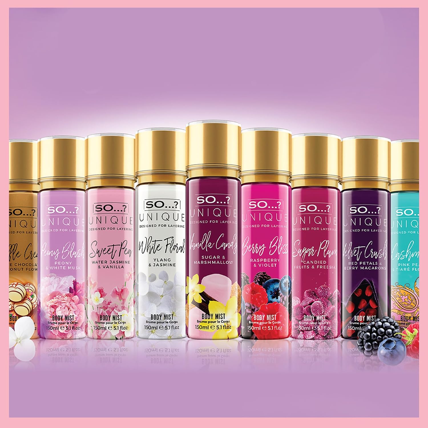 So…? Unique Sweet Pea Body Mist - Perfect Gifts For Women - Vanilla Perfume With Floral, Fruity Notes And Musk - Ideal Perfume For Women - 5.1 oz