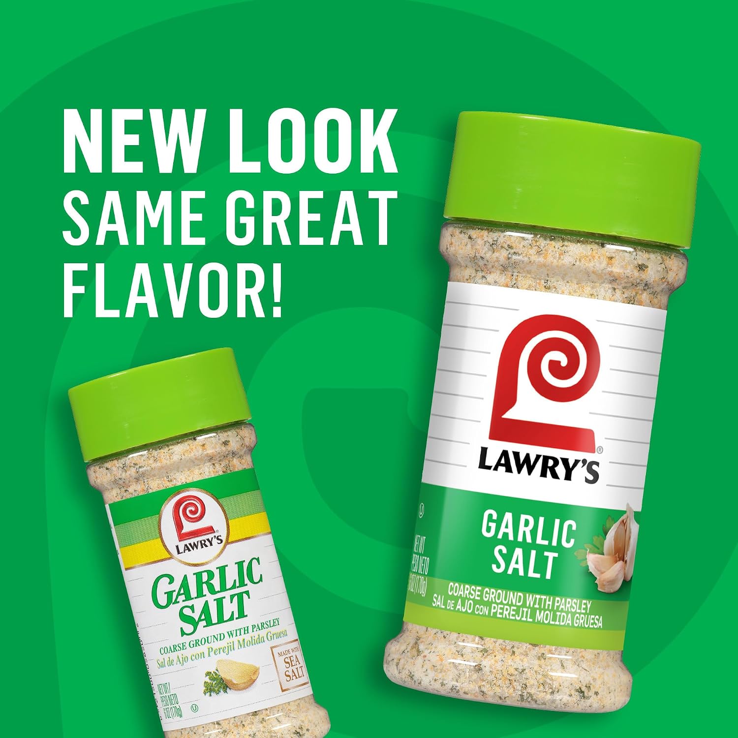 Lawry's Coarse Ground with Parsley Garlic Salt, 6 oz (Pack of 12)