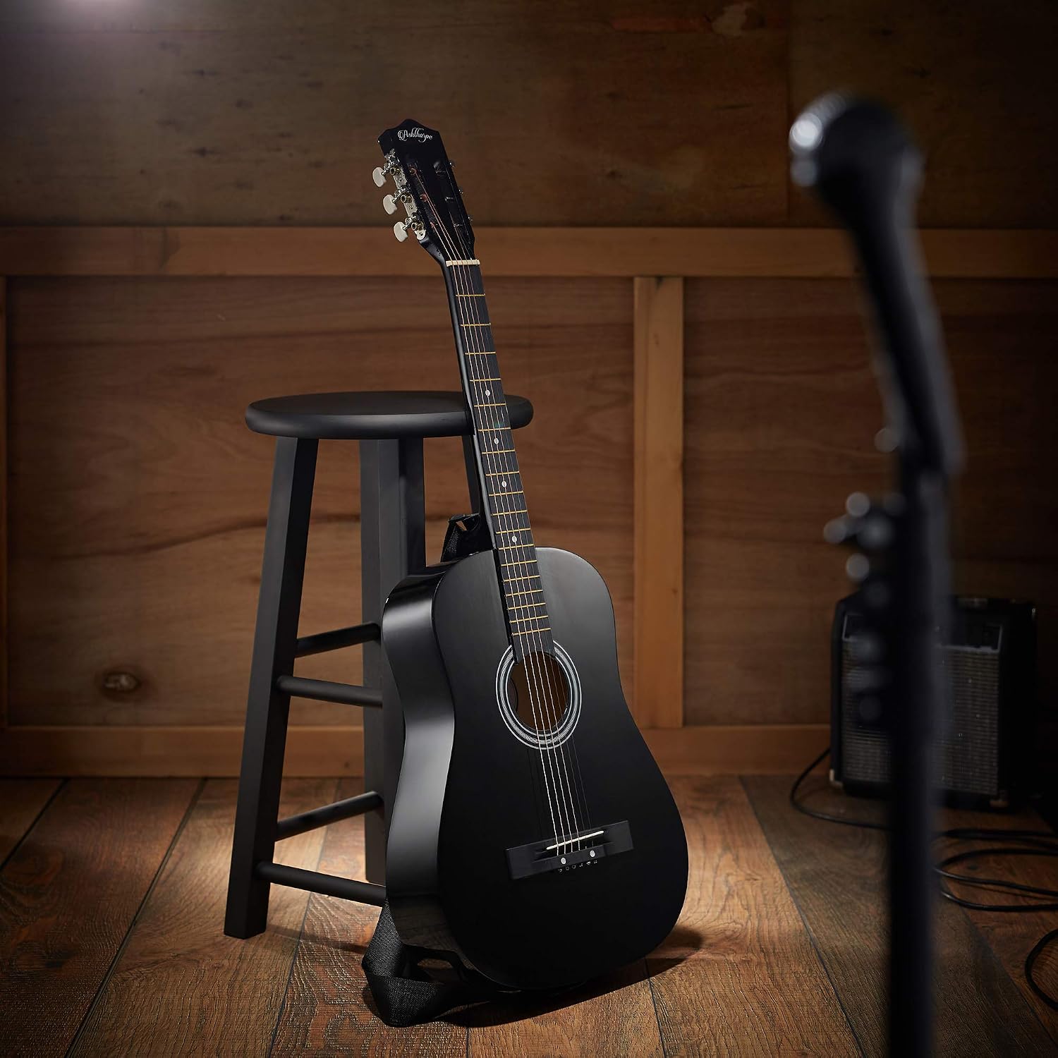 Ashthorpe 38-inch Beginner Acoustic Guitar (Red), Starter Kit with Gig Bag, Extra Strings, Strap, Picks, and Lessons
