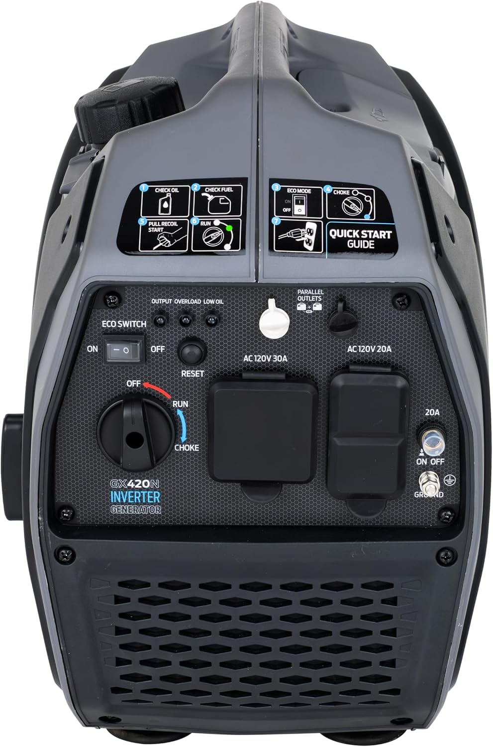 Pulsar 2,300W Portable Gas-Powered Quiet Inverter Generator With USB Outlet & Parallel Capability, Carb Compliant, G2319N