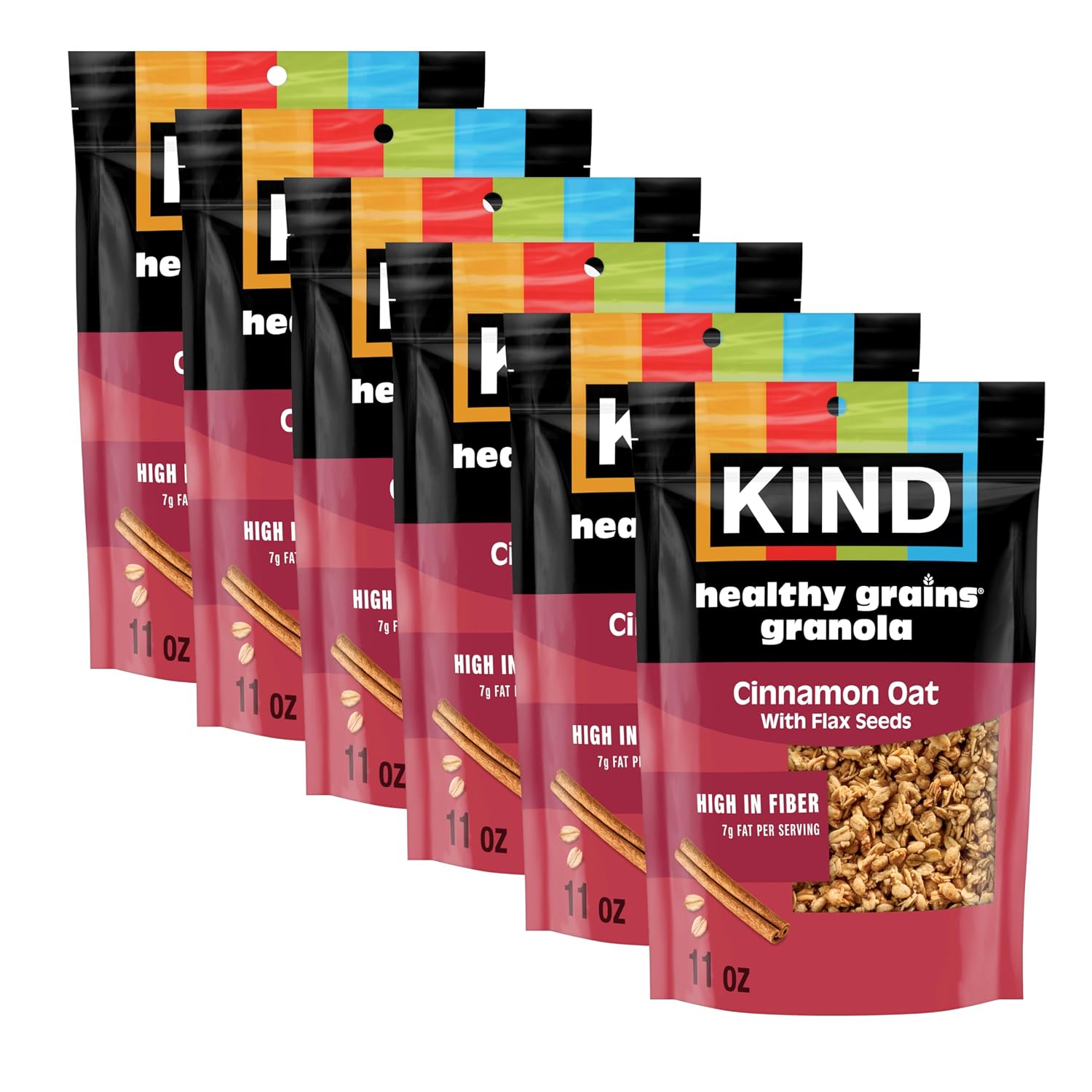 Kind Healthy Grains Granola, Dark Chocolate Clusters, Gluten Free, Healthy Snack Mix, 10g Protein, 11oz, 3 Count