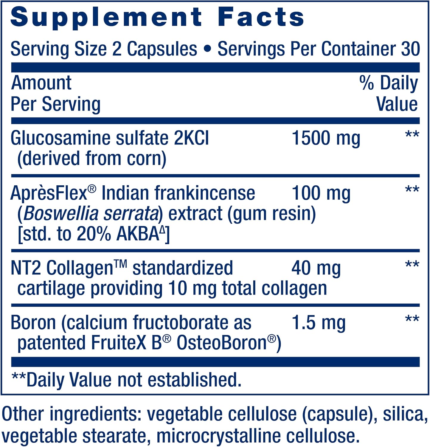 Life Extension ArthroMax® Advanced NT2 Collagen™ & AprèsFlex®, glucosamine sulfate, Boswellia (Indian Frankincense), Joint Health, Mobility