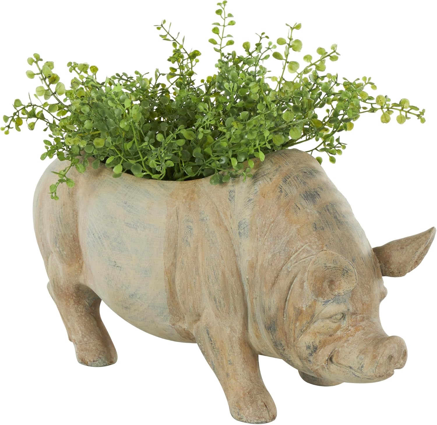 Deco 79 Metal Watering Can Indoor/Outdoor Planter, 10" x 6" x 12", Brown