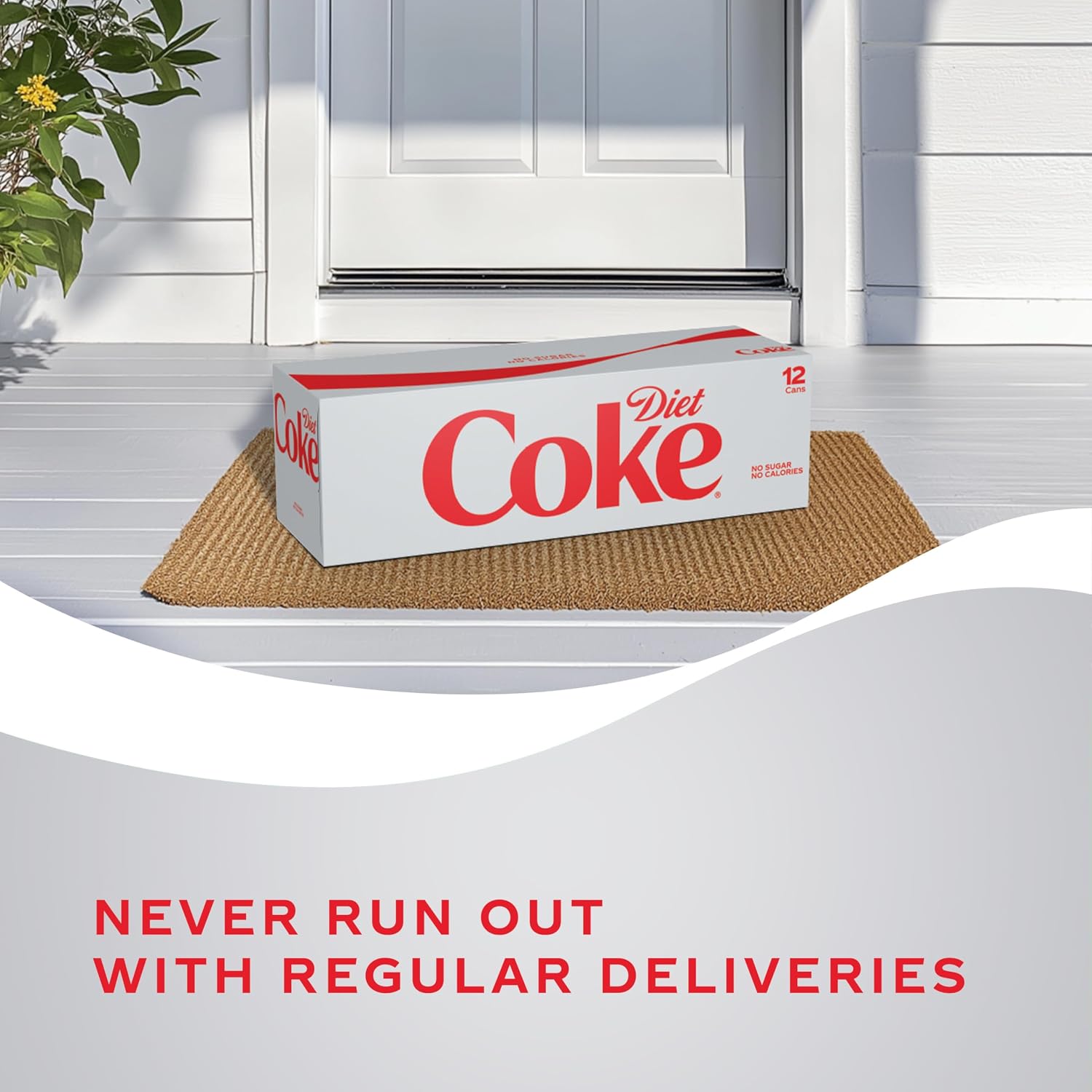 Diet Coke Soda Soft Drink Cans, 12 fl oz, 12 Pack | No sugar, no calories, 46 mg caffeine per can