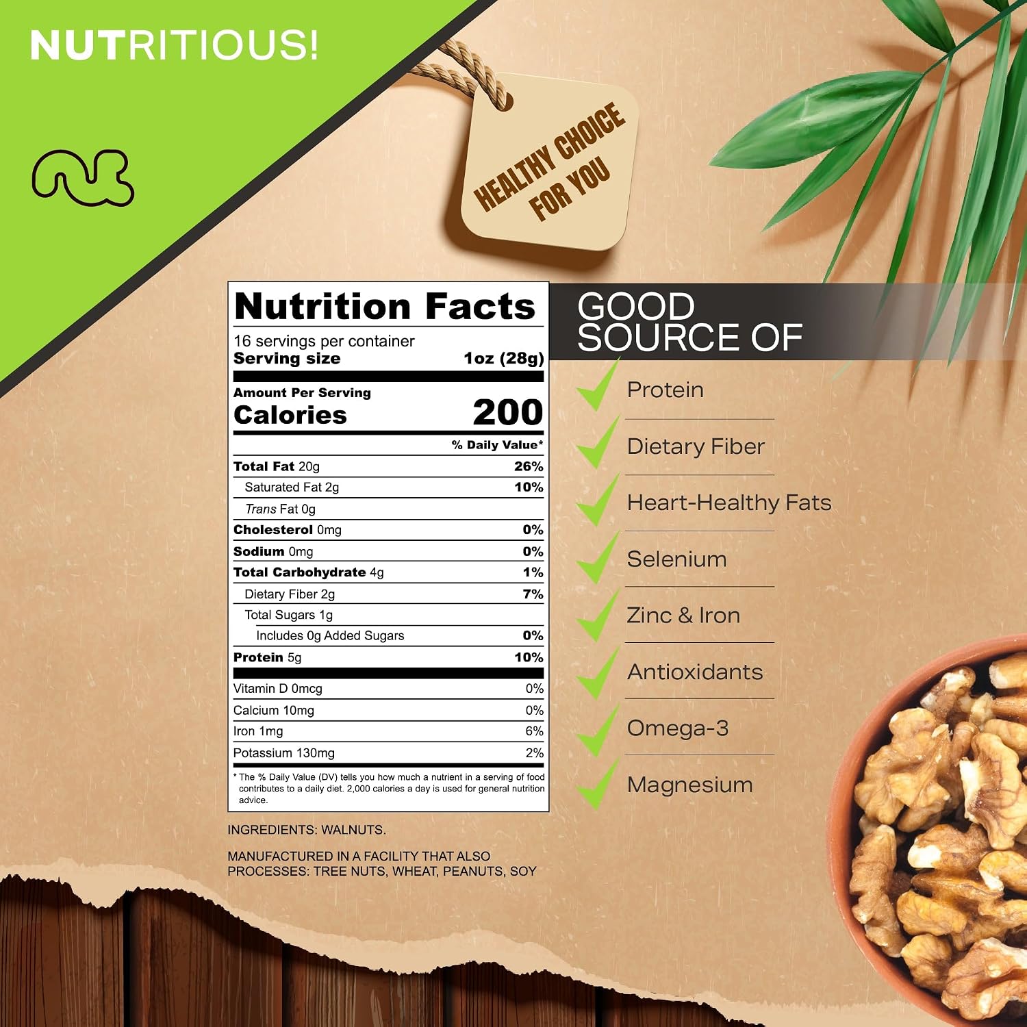 NUT CRAVINGS - Raw Walnuts In Shell, Whole, (80oz - 5 LB)