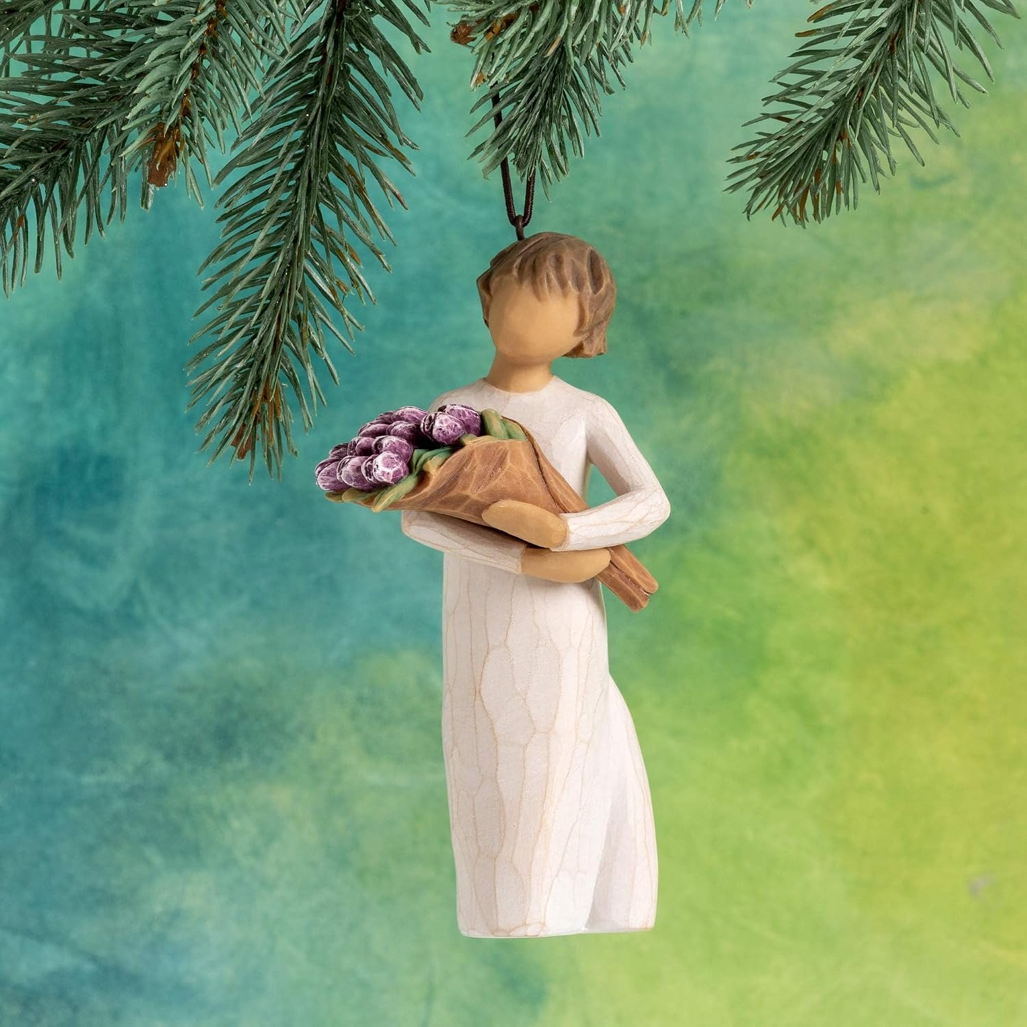 Willow Tree Lots of Love Ornament, Sculpted Hand-Painted Figure | Celebrating Friendship and Sentiment, Cast from a Susan Lordi Original Carving, Cast Resin Keepsake, Ready to Hang
