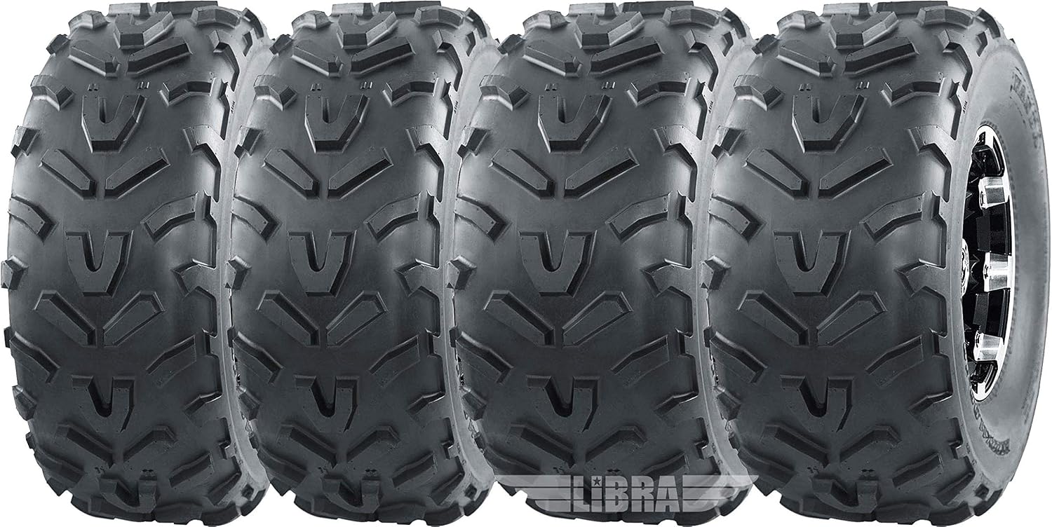 WANDA Set 4 ATV tires 22x9-10 & 22x11-10 compatible 91-95 Kawasaki Mule 500