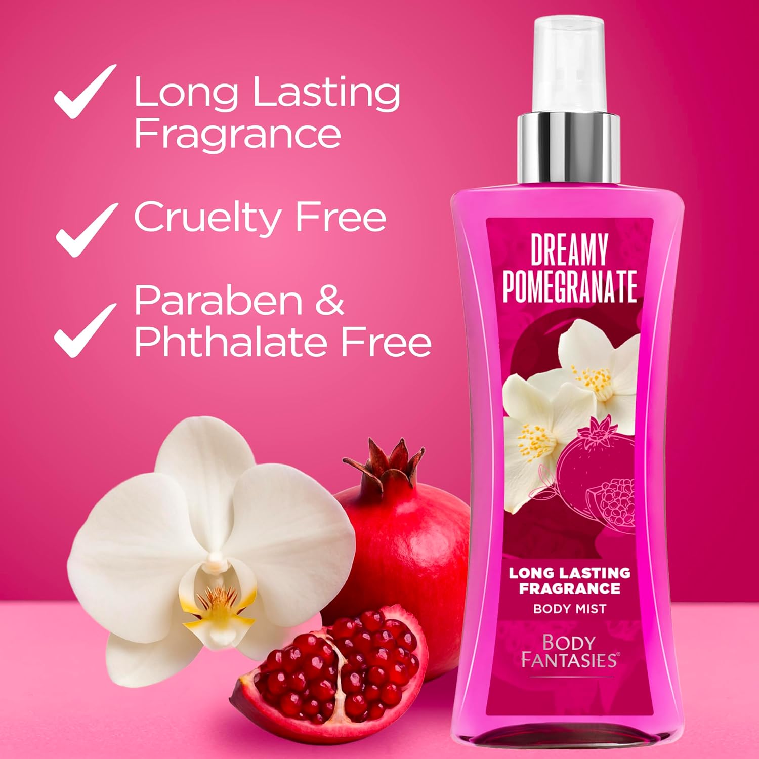Body Fantasies Signature Fragrance Body Spray, Fresh White Musk, 8 Fluid Ounce