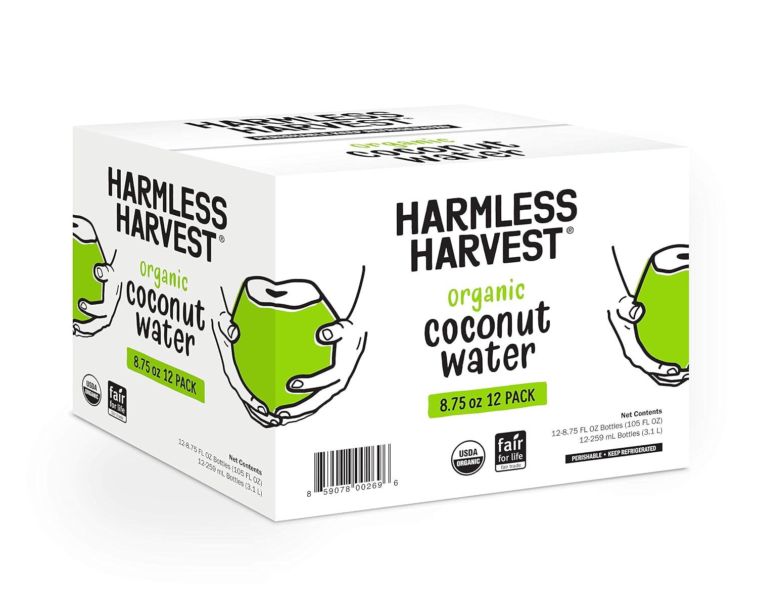 Harmless Harvest Organic Coconut Water, 32 Oz Bottle