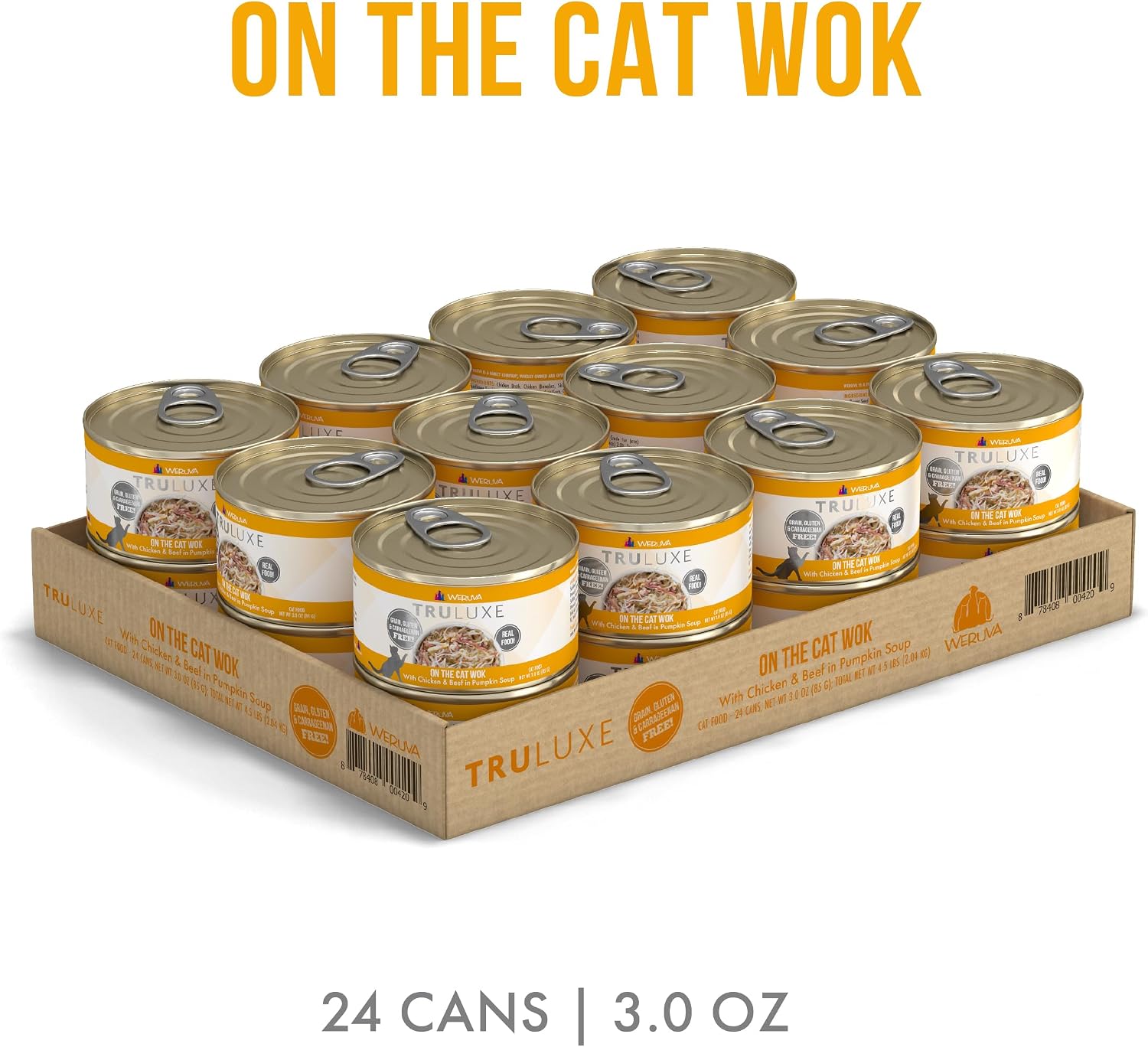Weruva TruLuxe Cat Food, Peking Ducken with Chicken Breast & Duck Breast in Gravy, 3oz Can (Pack of 24)