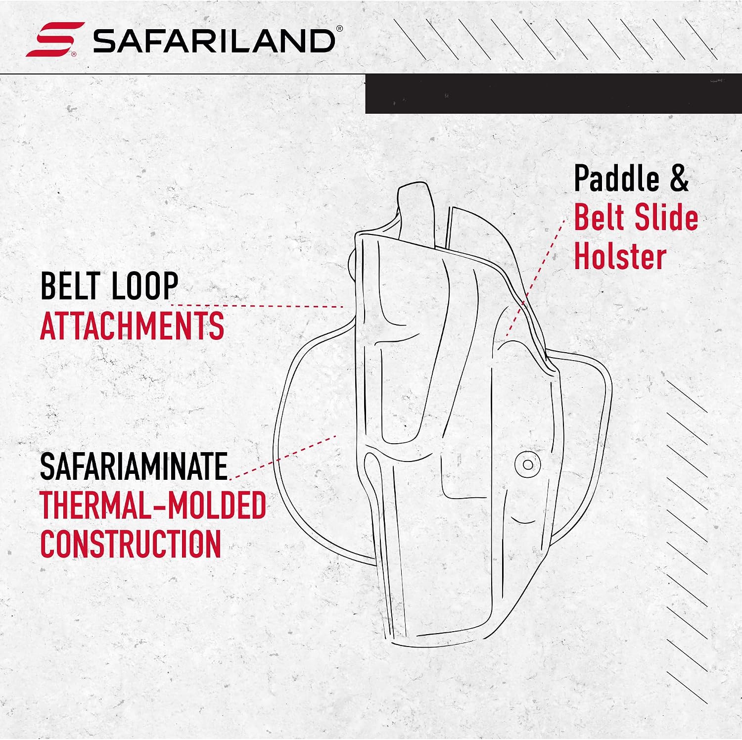 Safariland 6378 ALS Concealment Paddle Holster with Belt Loop