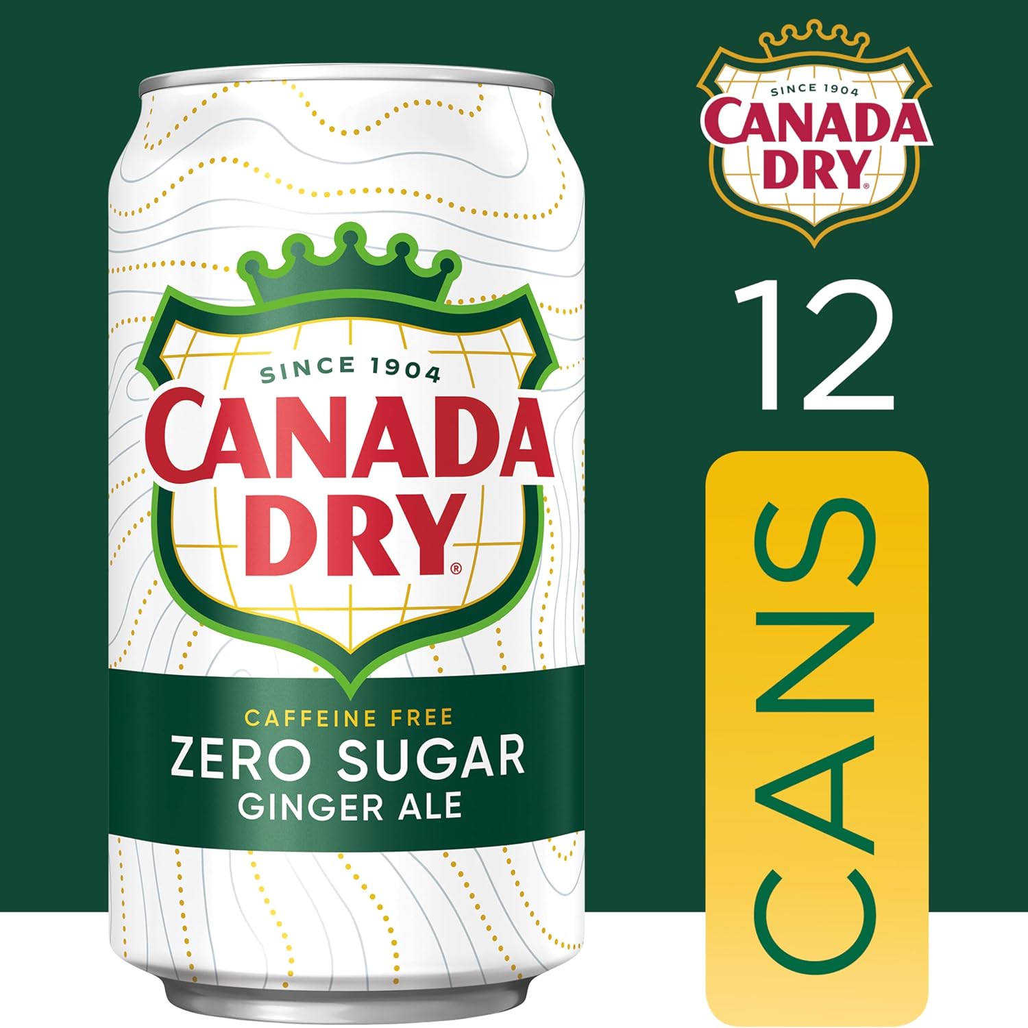 Canada Dry Ginger Ale Soda, 12 fl oz cans, 12 pack