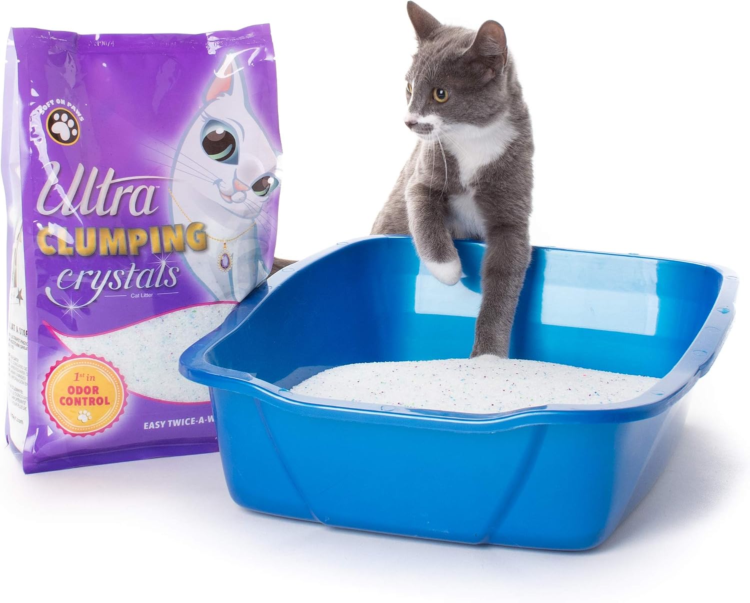 Ultra by Cat's Pride Clumping Micro Crystals Litter, Fragrance Free, 5lb