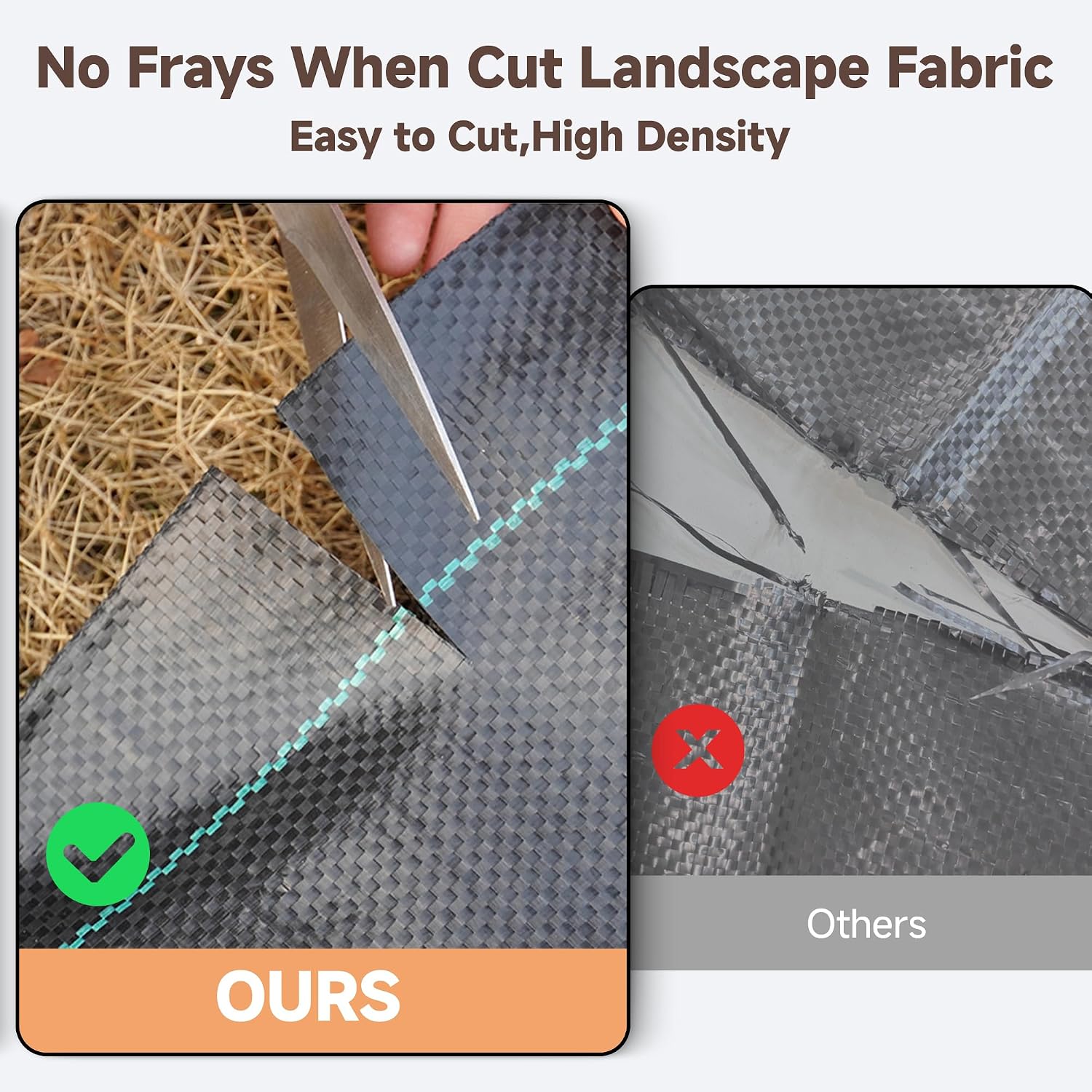 AMAGABELI 3.2oz 4ft x 100ft Weed Barrier Landscape Fabric Premium Garden Cloth Heavy Duty Weed Control Blocker Mat Gardening Ground Cover Durable Woven Geotextile Fabric Driveway Underlayment