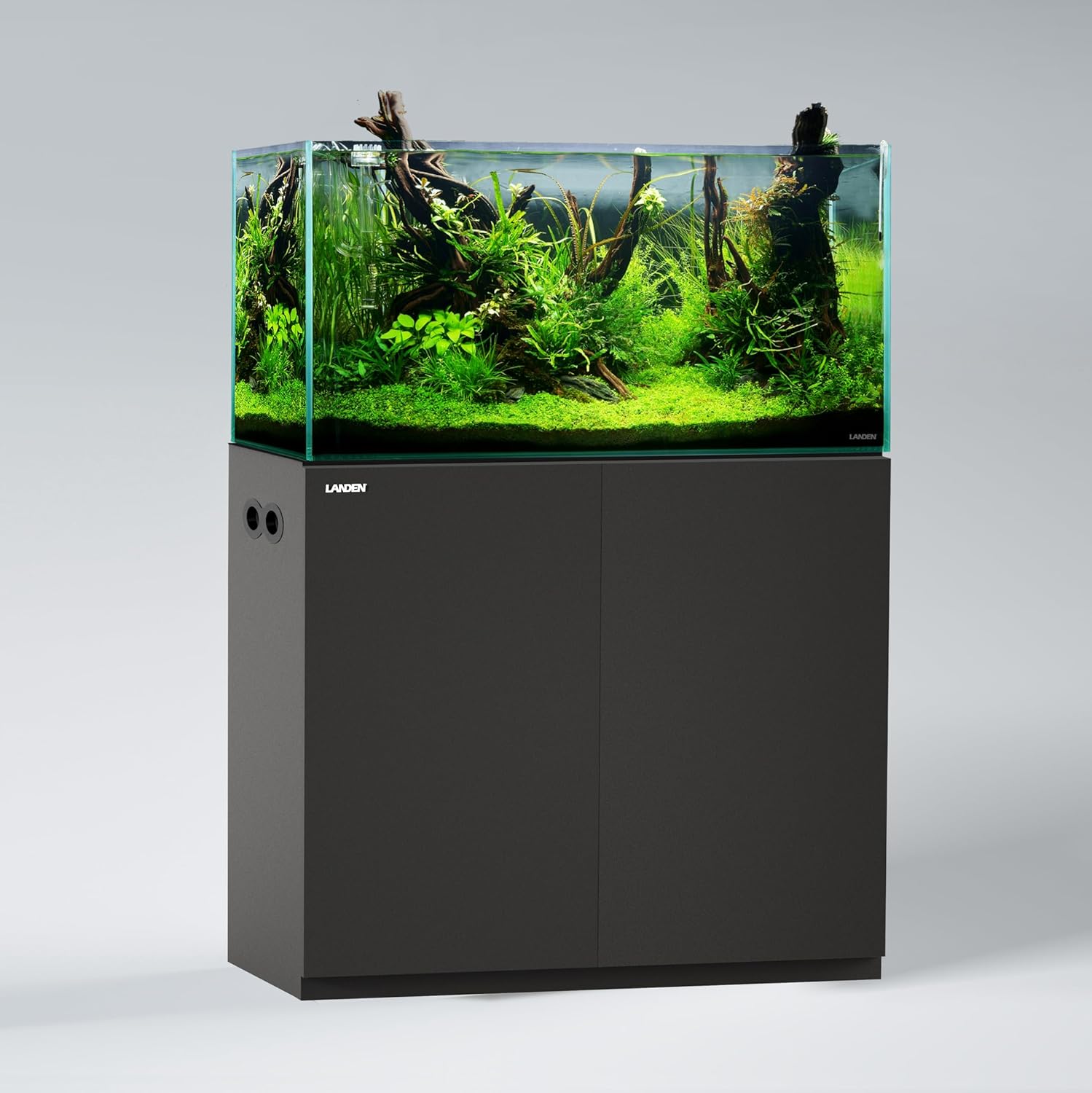 LANDEN Wooden Aquarium Stand & Cabinet, 20 Gallon Fish Tank, 17.7x17.7in
