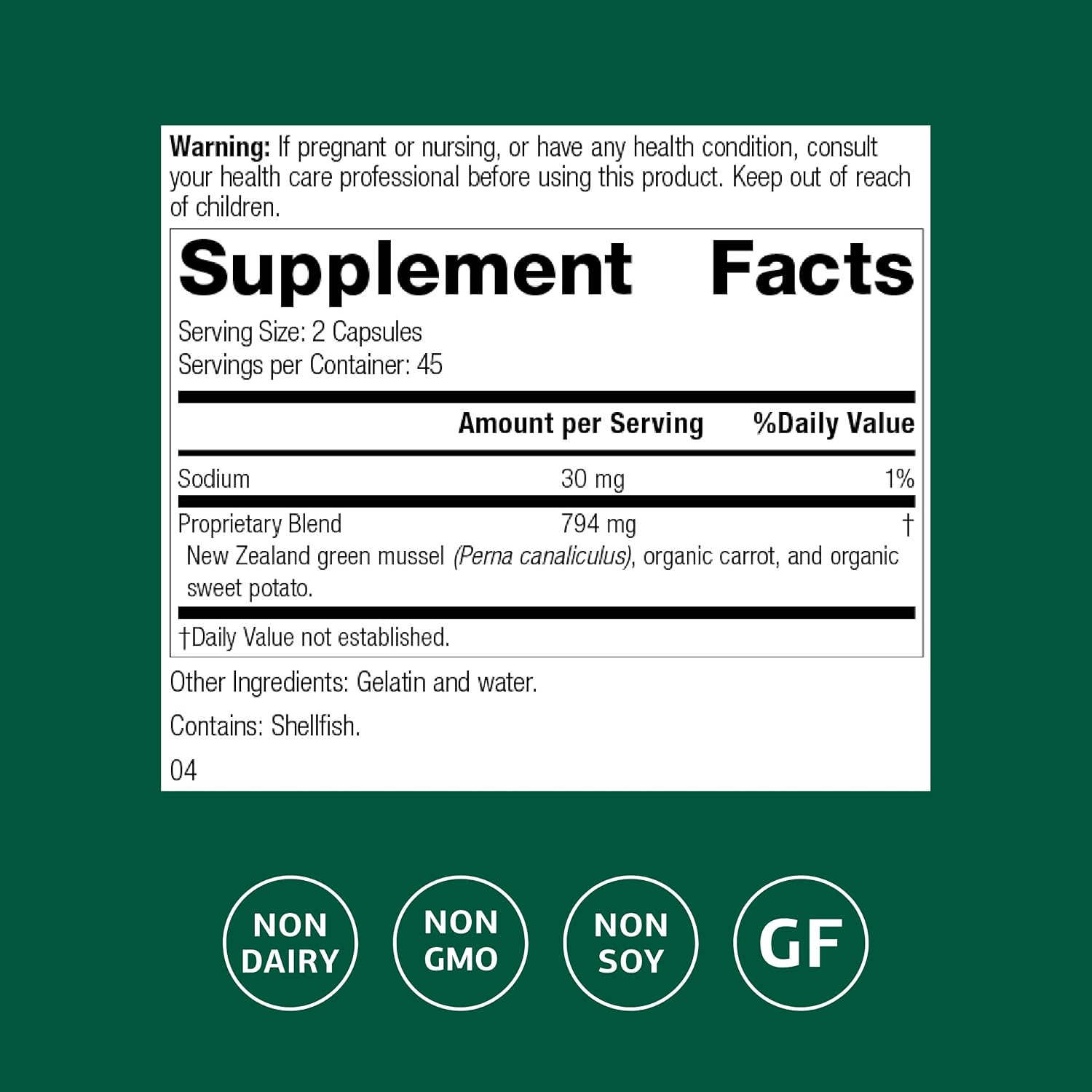 Standard Process Nutrimere - Supports Joint Health - Joint Supplement with Perna Canaliculus & New Zealand Green Mussel - Gluten-Free