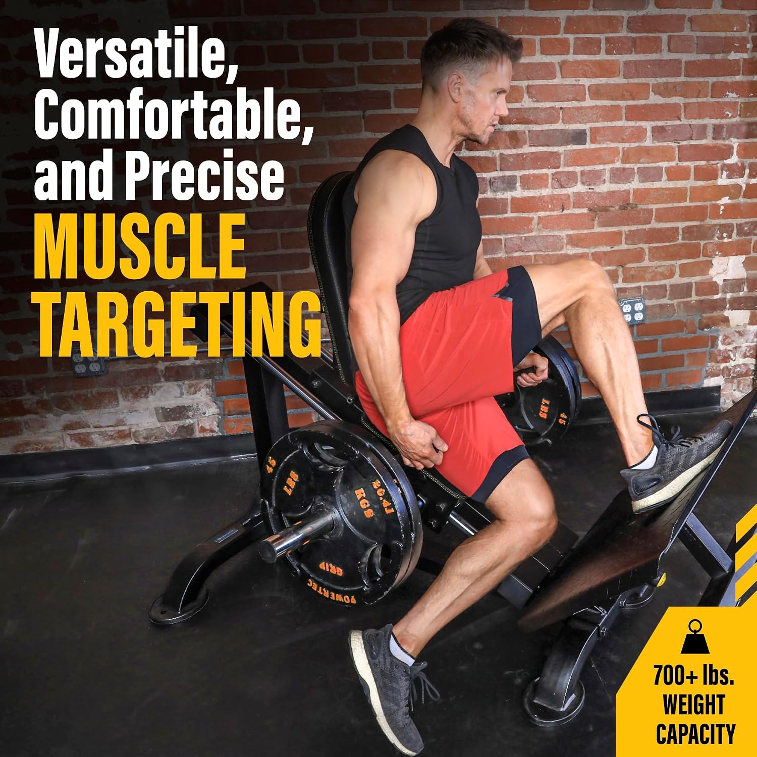 Powertec Fitness Leg Sled - Leg Press Machine, 700 LB Capacity